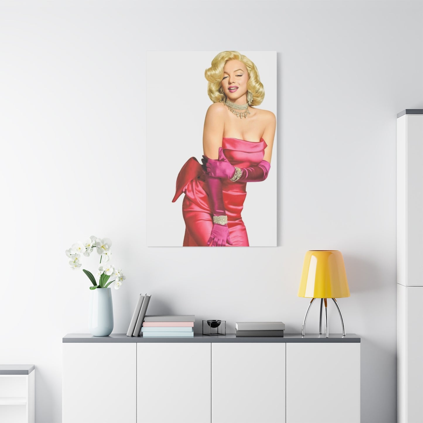 Beautiful Dress Of Marilyn Monroe Wall Art & Canvas Prints