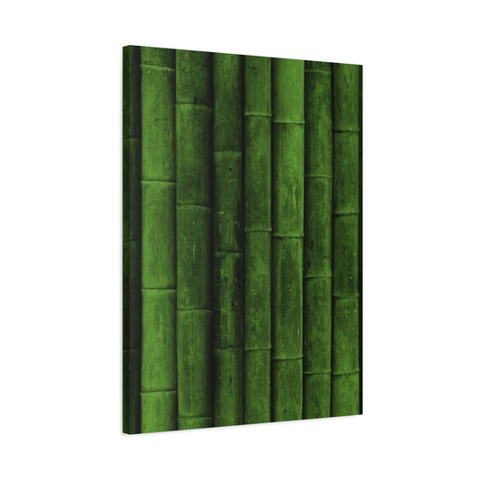 Olive Green Bamboo Painting Wall Art & Canvas Prints