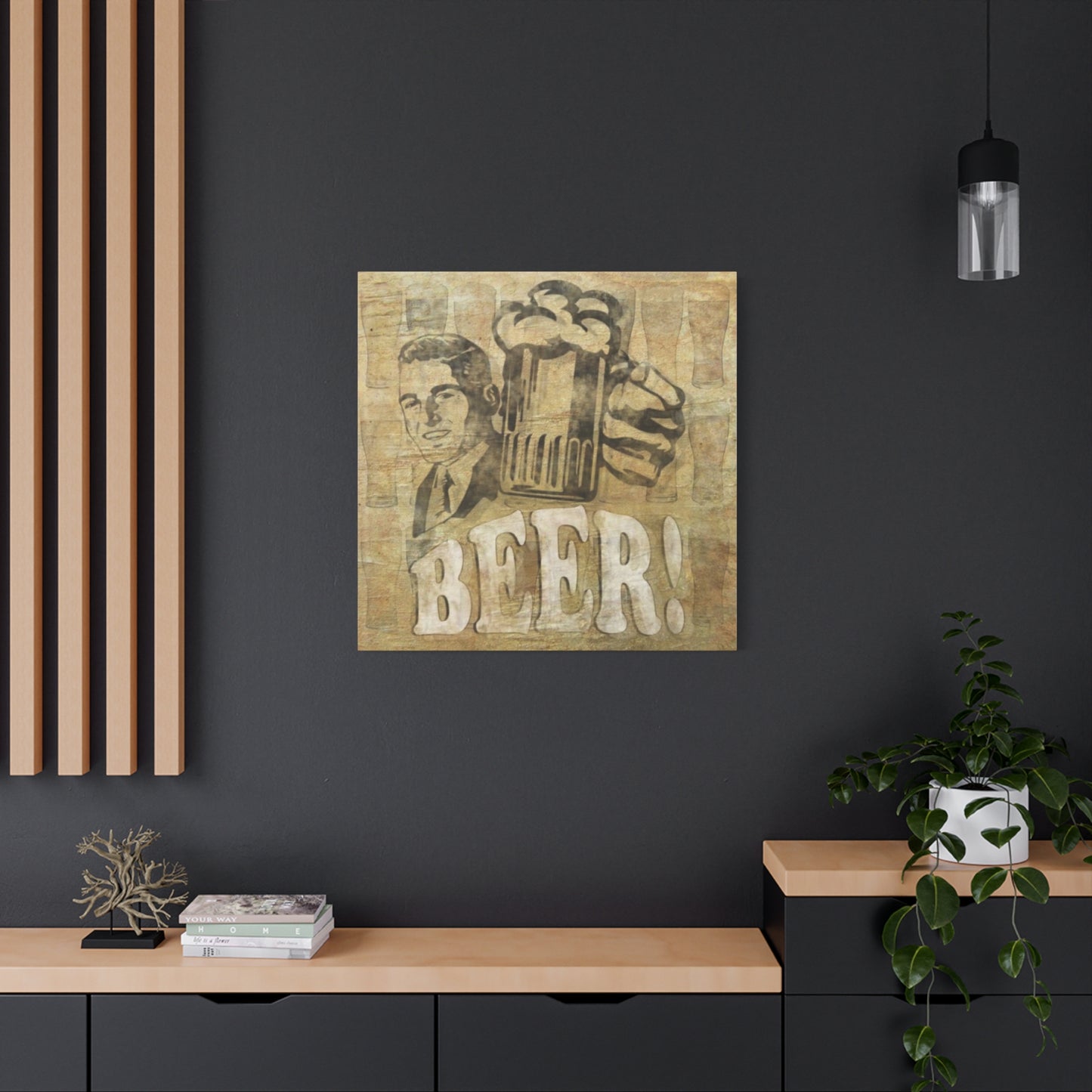 Beer Man Cave Decor Wall Art & Canvas Prints