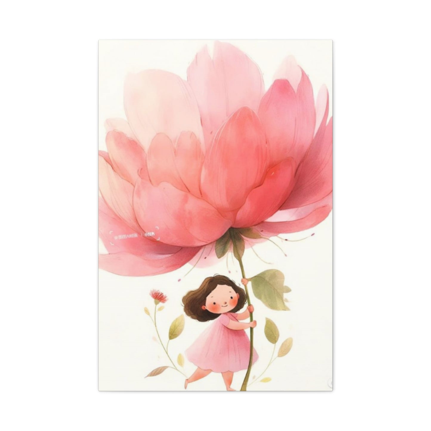 Girl with Flower Fairies Wall Art & Canvas Prints