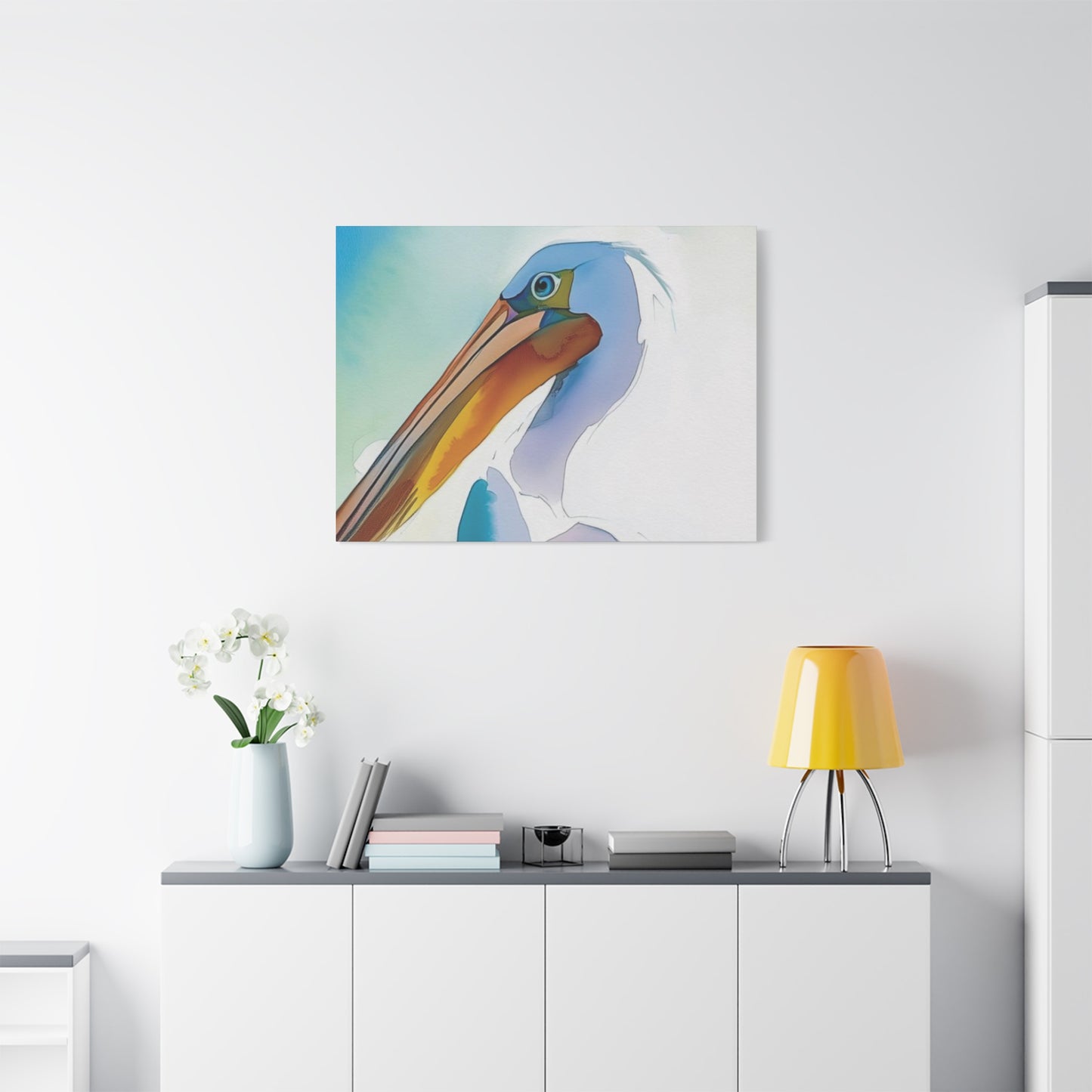 Pelican Colorful Painting Wall Art & Canvas Prints