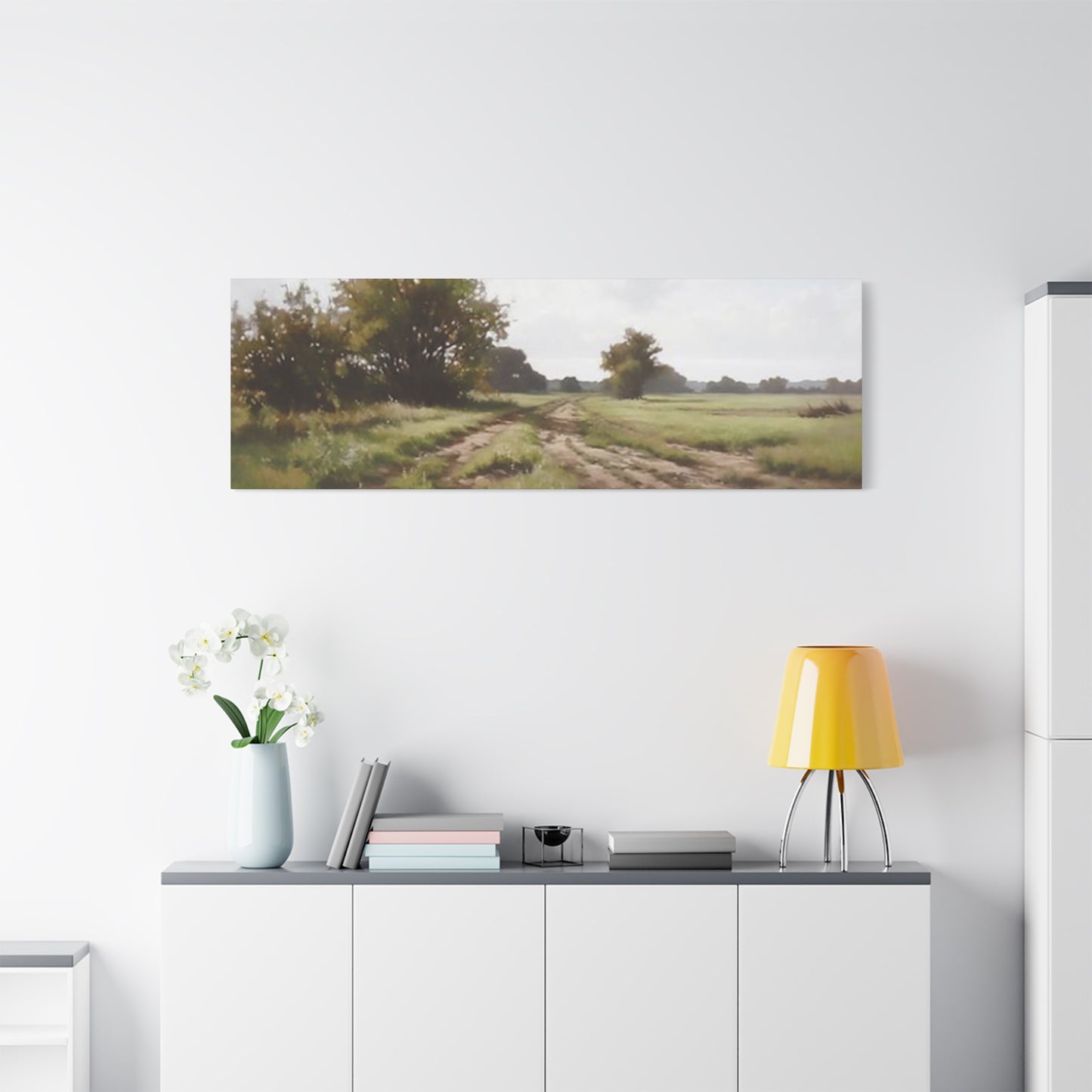 Farm Field Green Grasslands Panoramas Wall Art & Canvas Prints