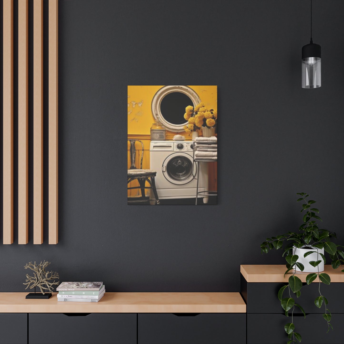 Washer in Beautiful Laundry room Wall Art & Canvas Prints