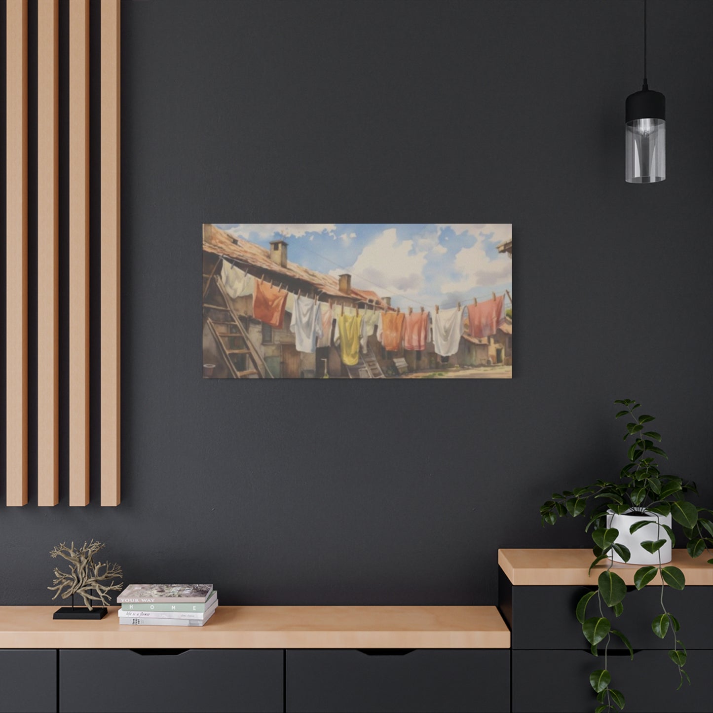 Hanging Clothes Panoramas Wall Art & Canvas Prints