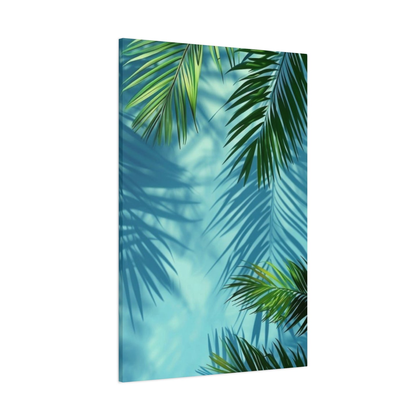 Shadow Of Palm Tree in Pool Wall Art & Canvas Prints