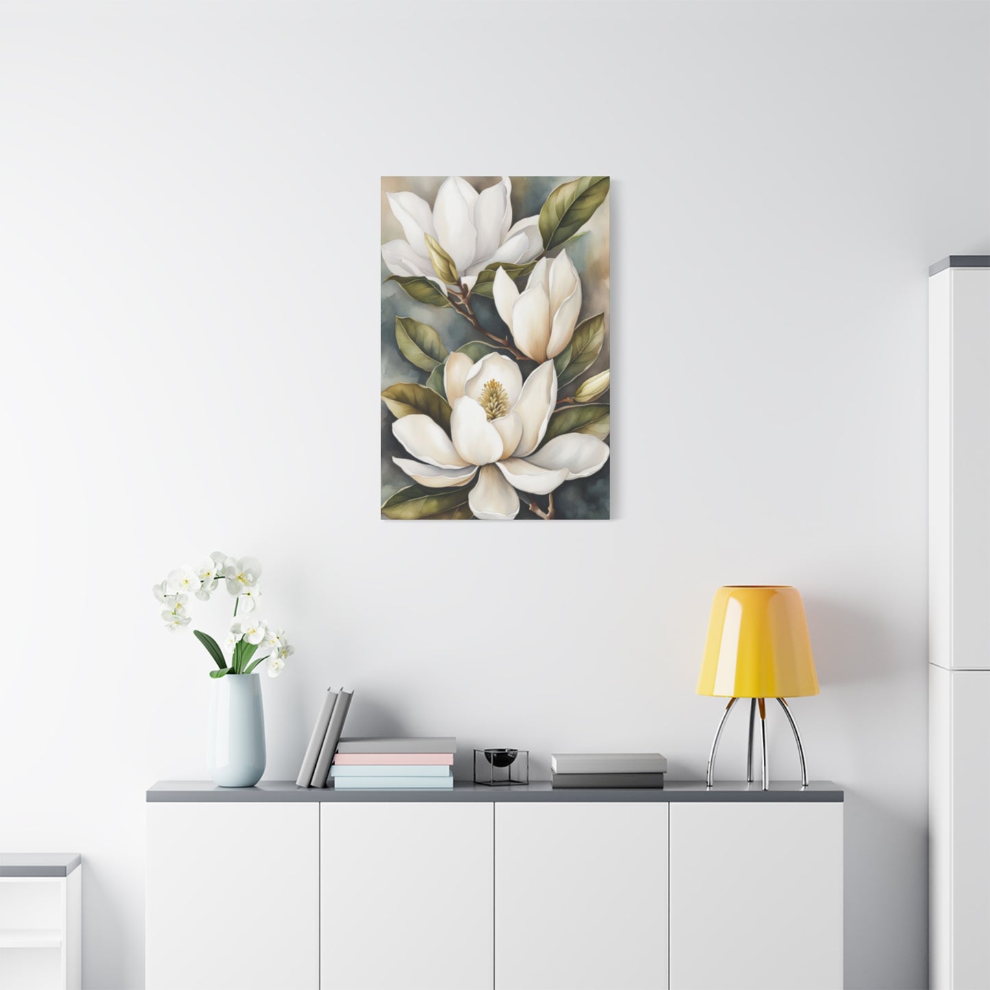 White Magnolia Flower Plant Wall Art & Canvas Prints