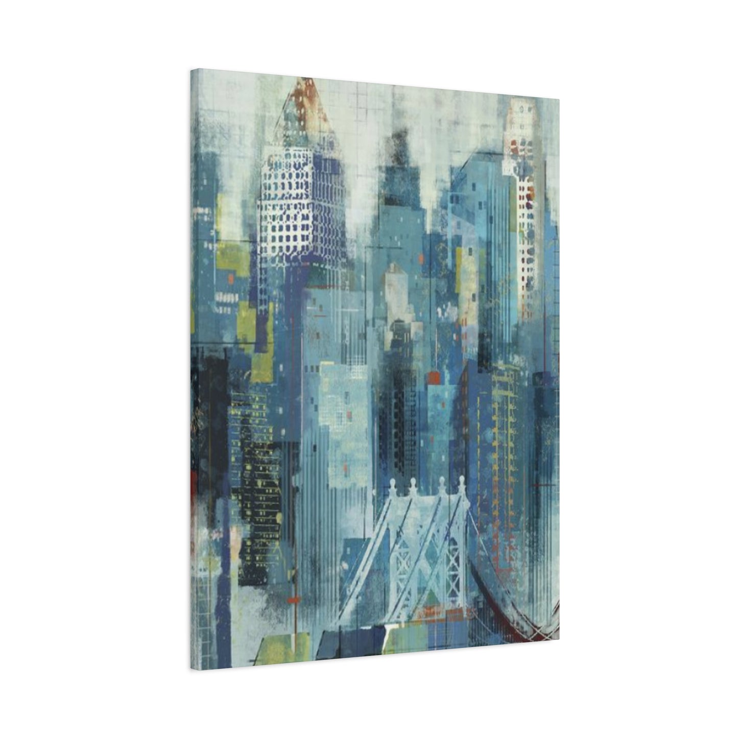 Manhattan City Skyline Painting NYC Skyline Wall Art & Canvas Prints