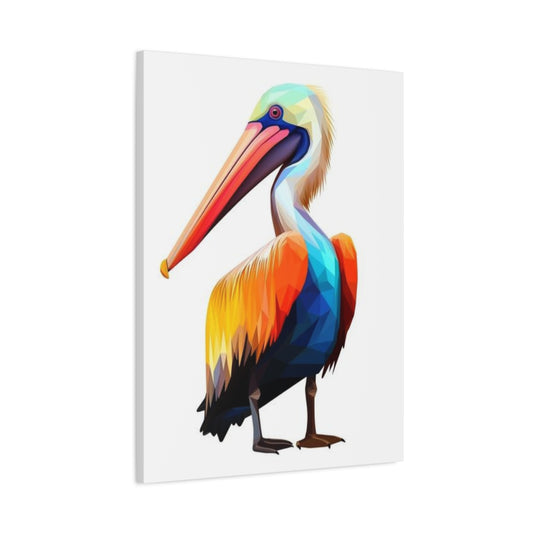 Colorful Abstract Pelican Painting Wall Art & Canvas Prints