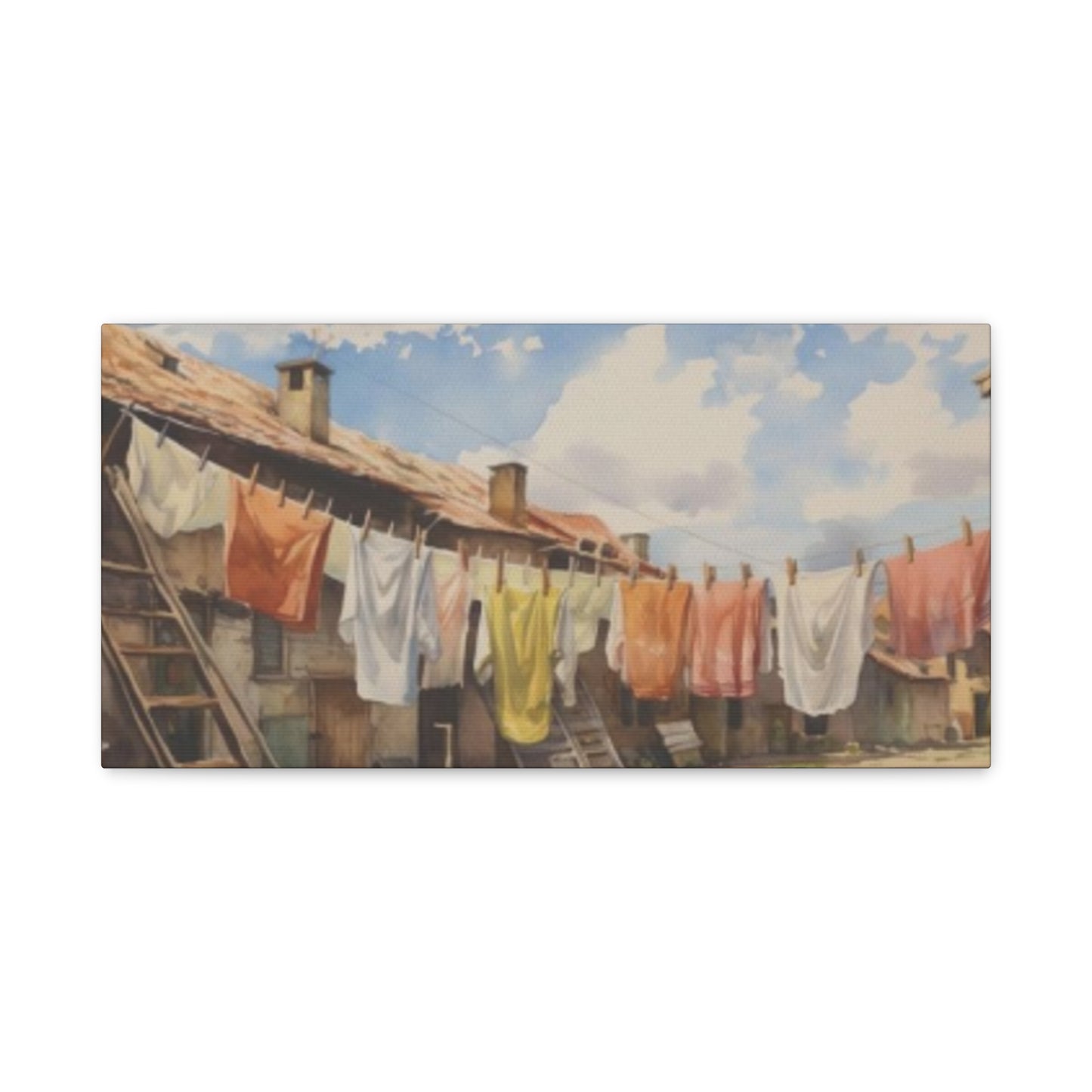 Hanging Clothes Panoramas Wall Art & Canvas Prints