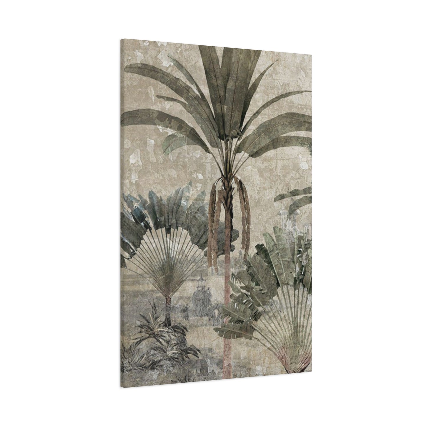 Black & White Palm Tree In Desert Wall Art & Canvas Prints