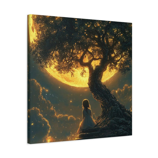 Yellow Moonrise Fantasy Wall Art & Canvas Prints