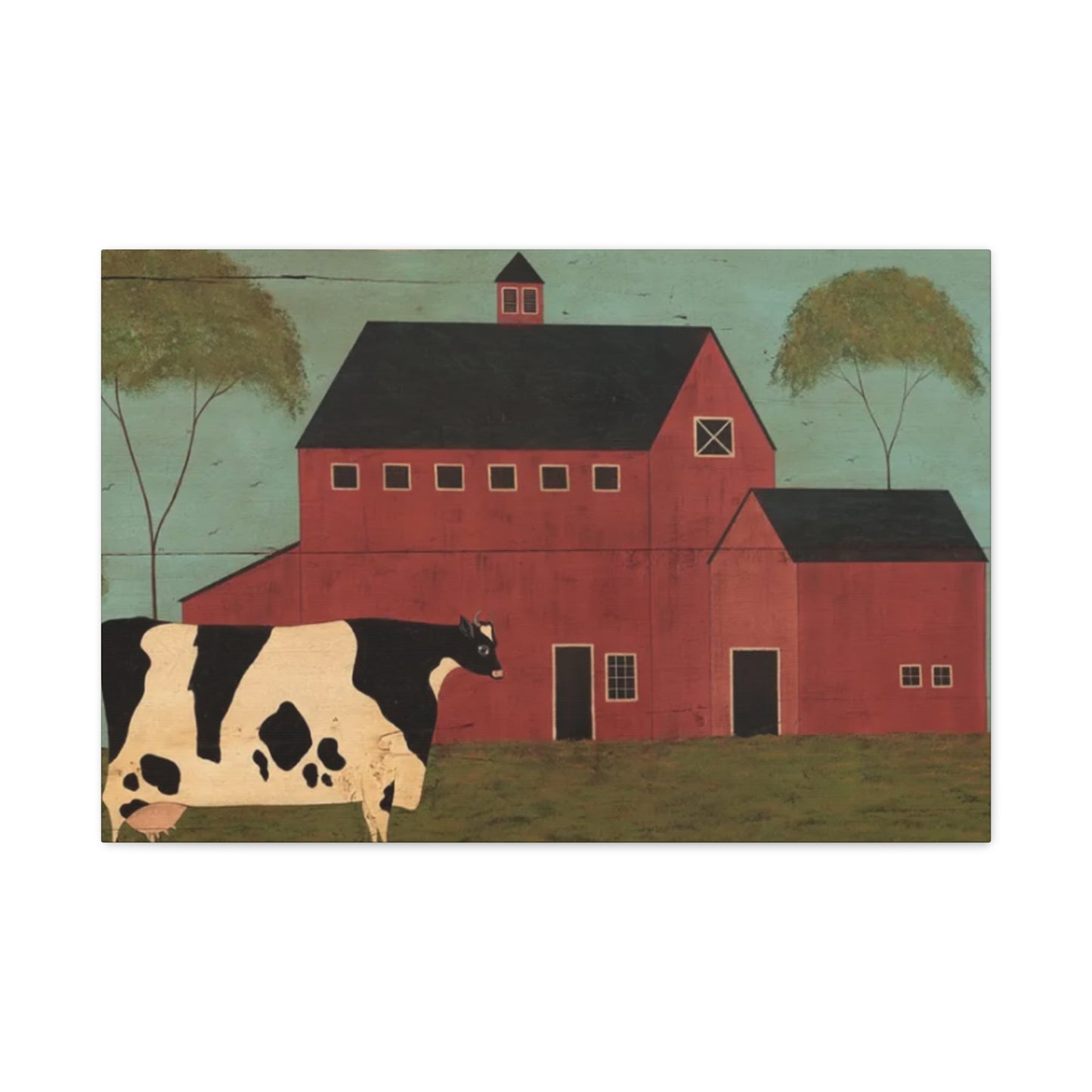 Cow in The Farm Kimble Warren Wall Art & Canvas Prints