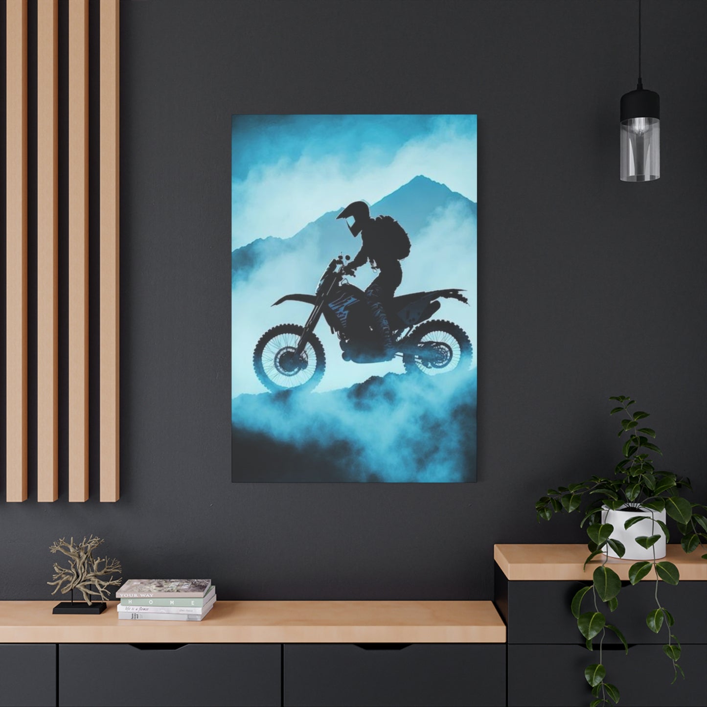 Mountain Biking Motorcycle Wall Art & Canvas Prints