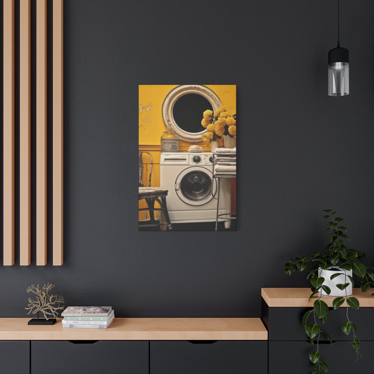 Washer in Beautiful Laundry room Wall Art & Canvas Prints