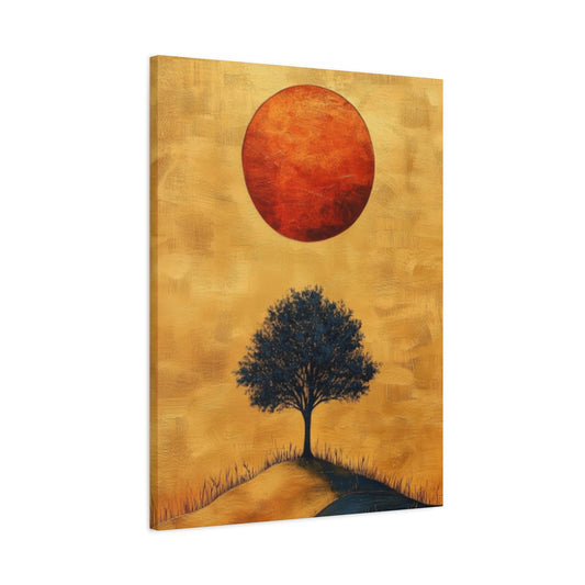 Sun And Tree Modernism Wall Art & Canvas Prints