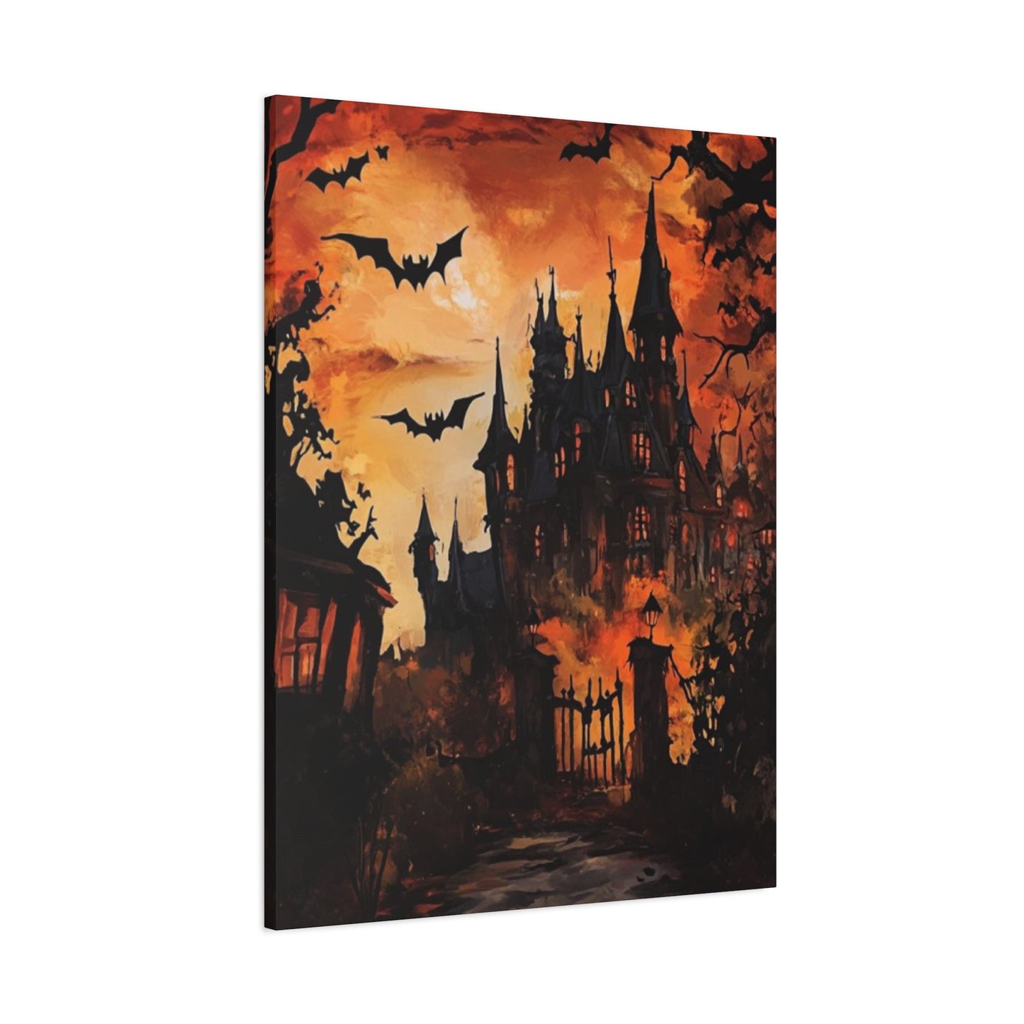 Halloween Mansion Wall Art & Canvas Prints