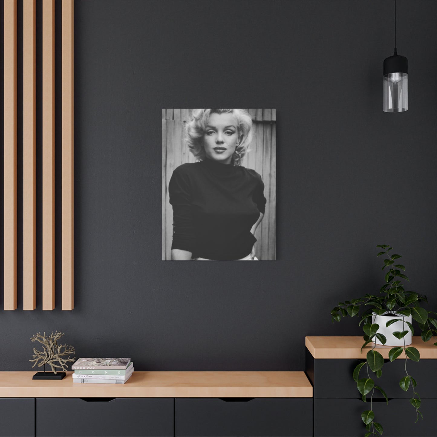 Black & White Marilyn Monroe Beautiful Poster Wall Art & Canvas Prints