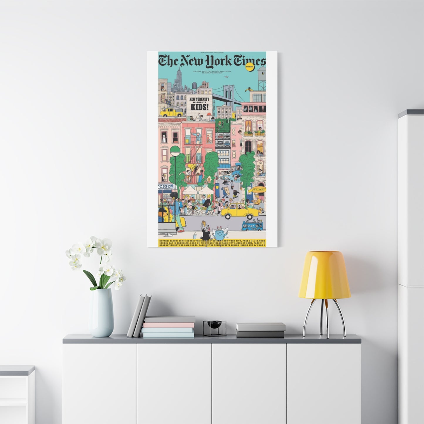 Animation Of New York City Skyline Wall Art & Canvas Prints