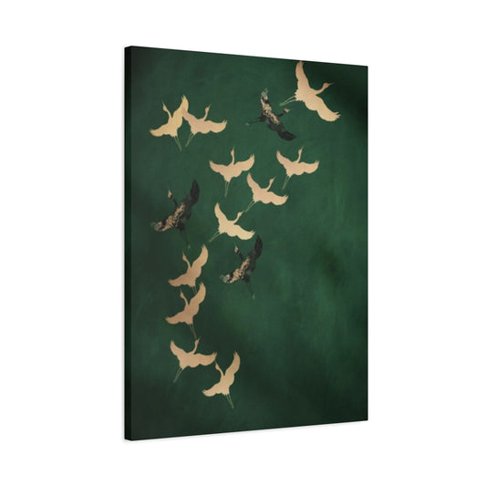 Golden Birds Flying Wall Art & Canvas Prints