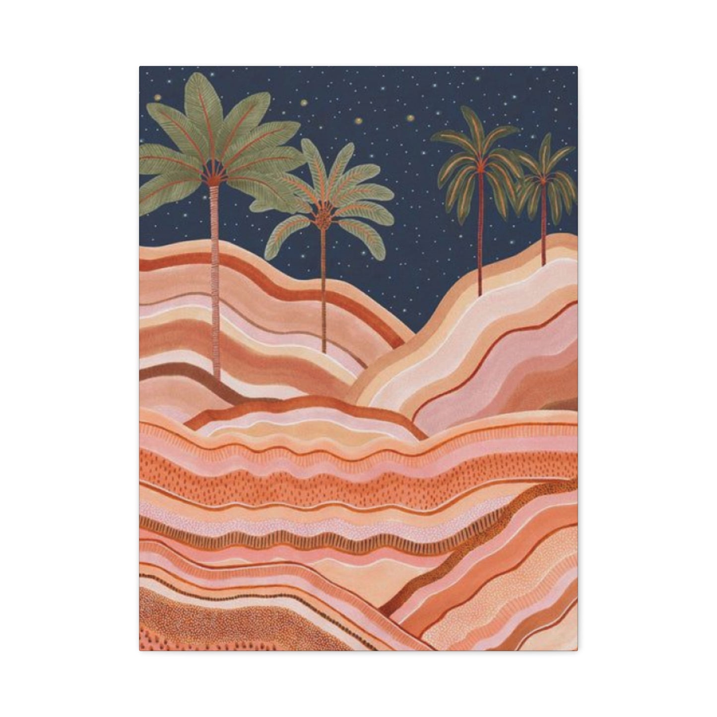 Palm Tree In  Desert Wall Art & Canvas Prints