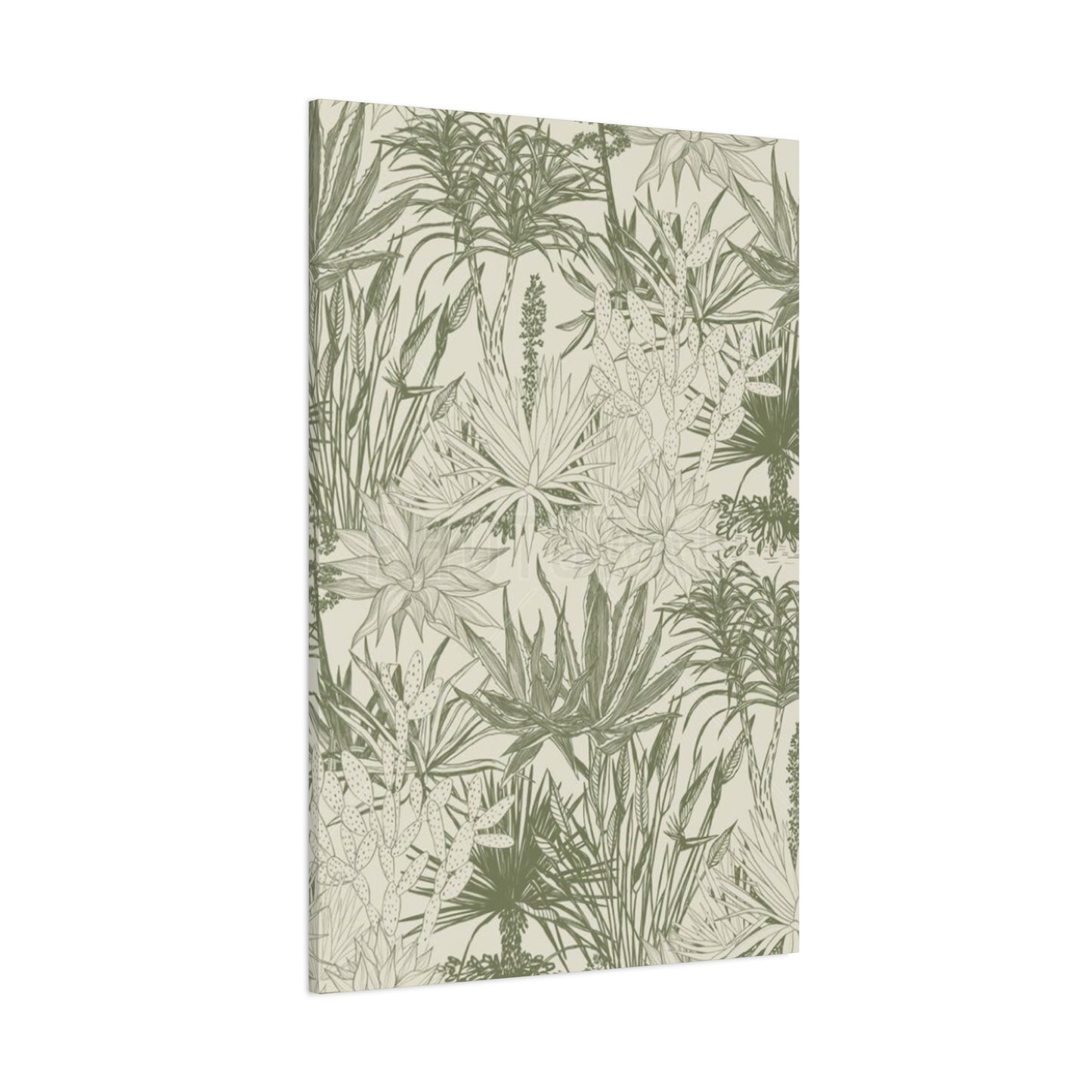 Shades Of Olive Green Plant Leaves Wall Art & Canvas Prints