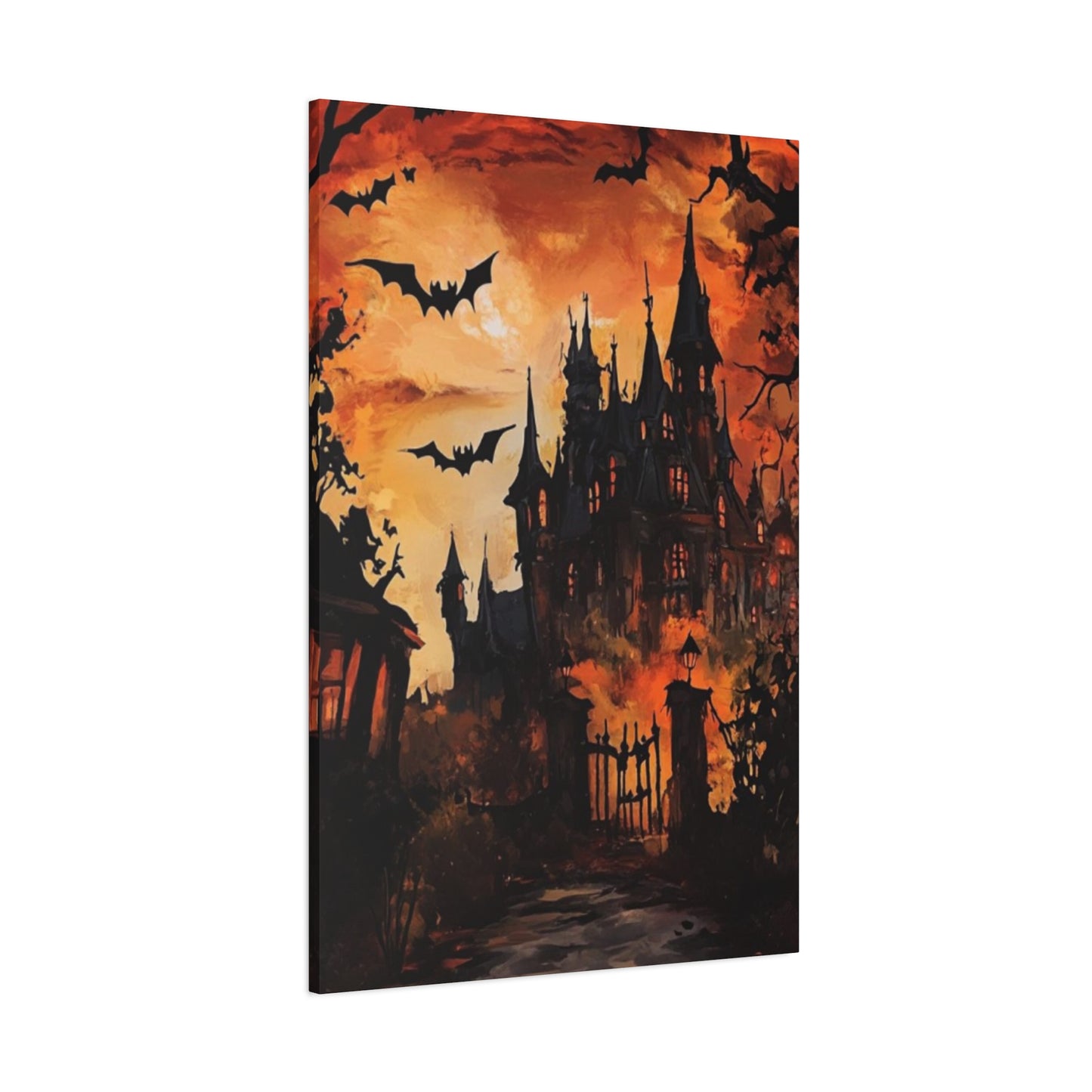 Halloween Mansion Wall Art & Canvas Prints