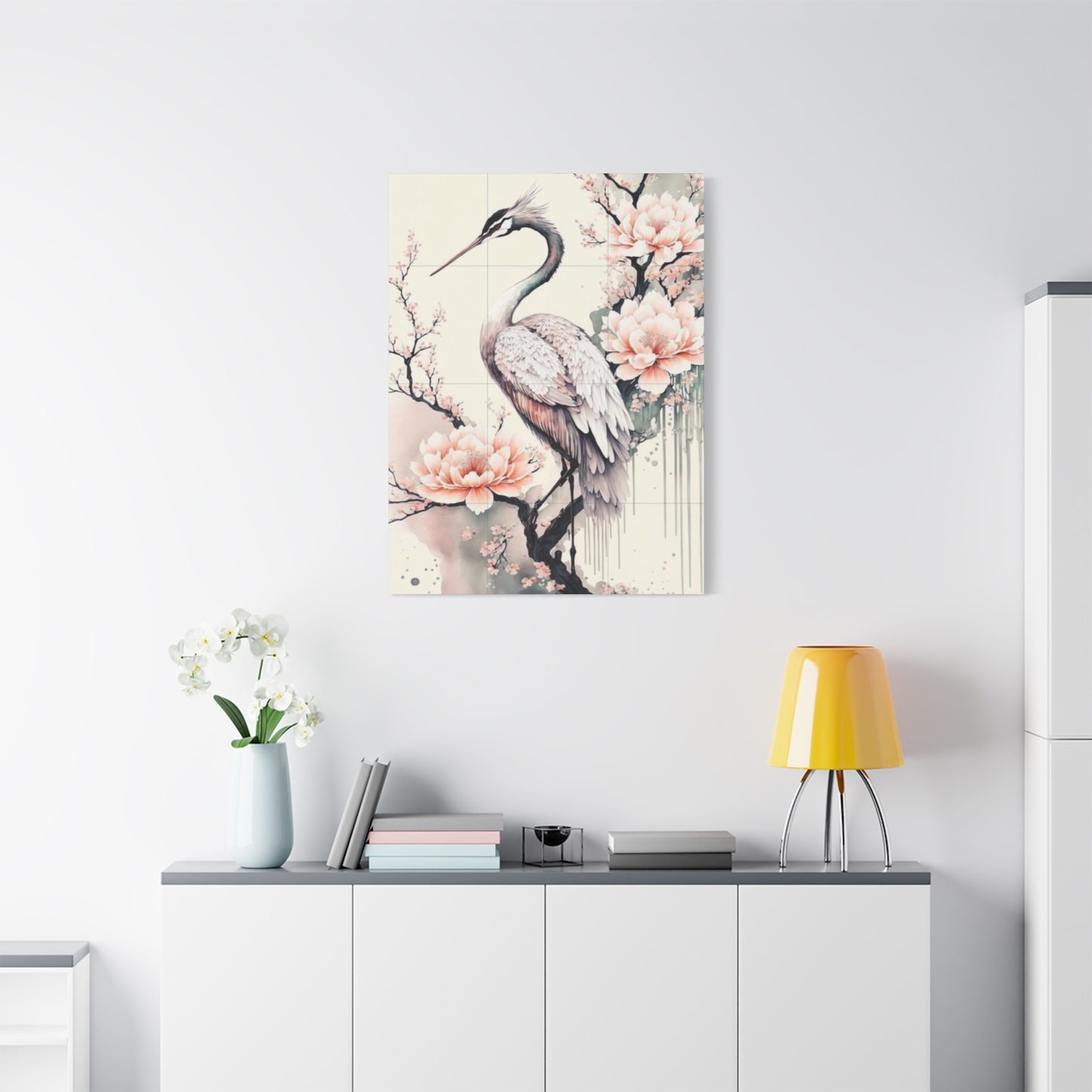 Pink Heron Wall Art & Canvas Prints