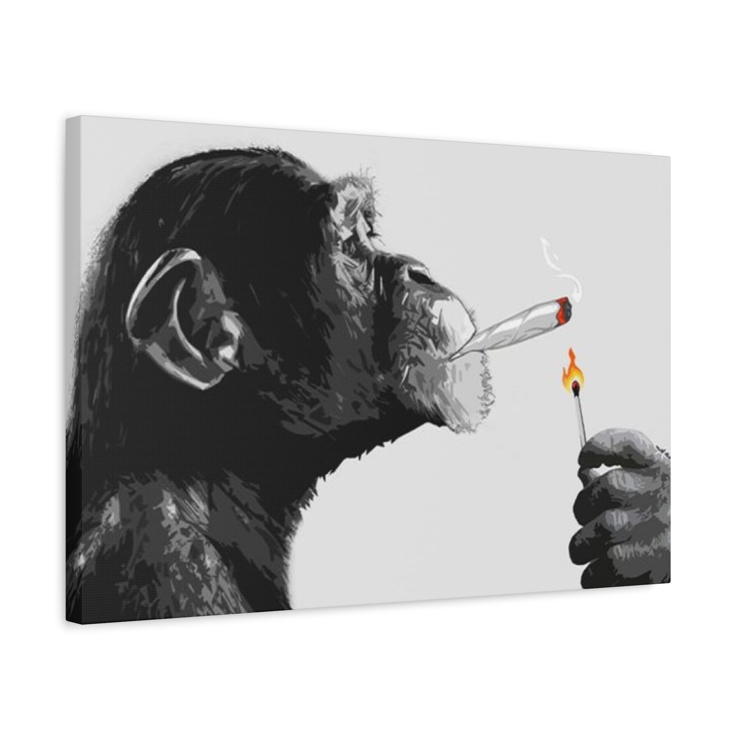 Chimpanzee Smoking Wall Art & Canvas Prints