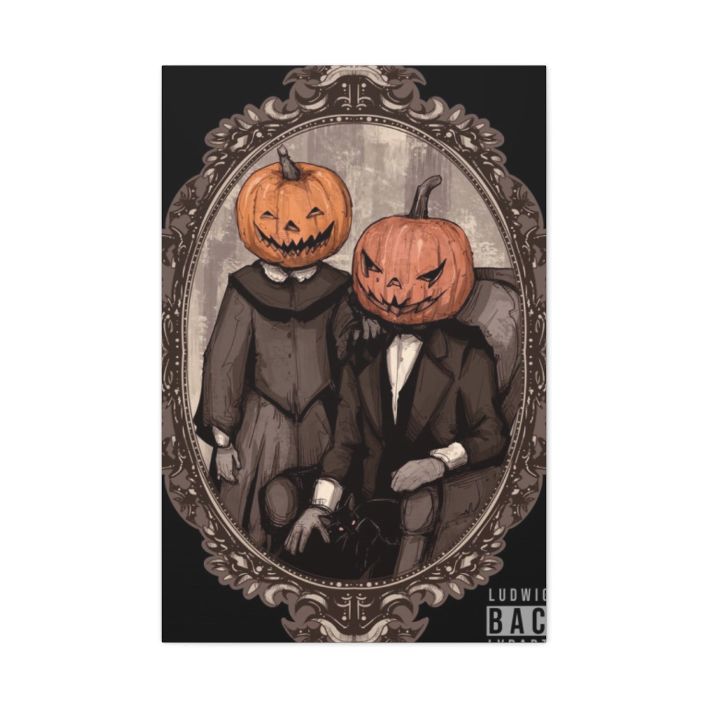 Halloween Couple Wall Art & Canvas Prints