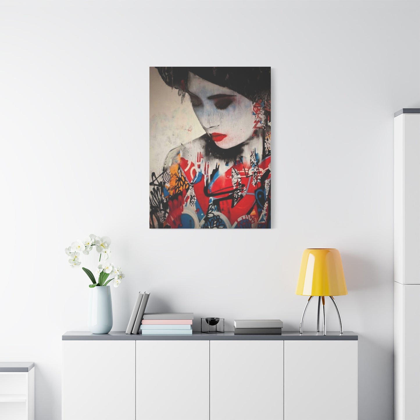 Women Face Abstract Modernism Wall Art & Canvas Prints