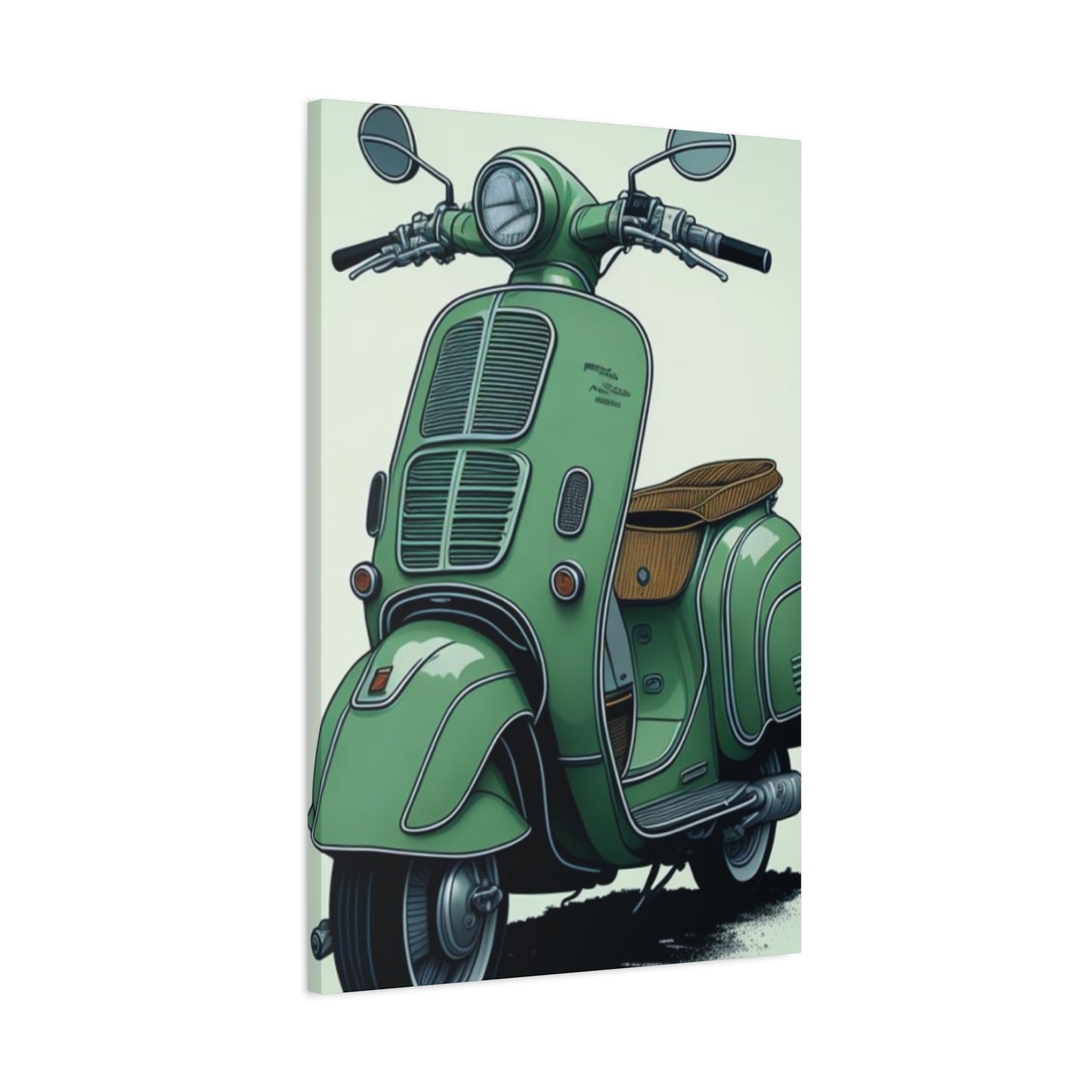 Jesper Scooter Poster Motorcycle Wall Art & Canvas Prints