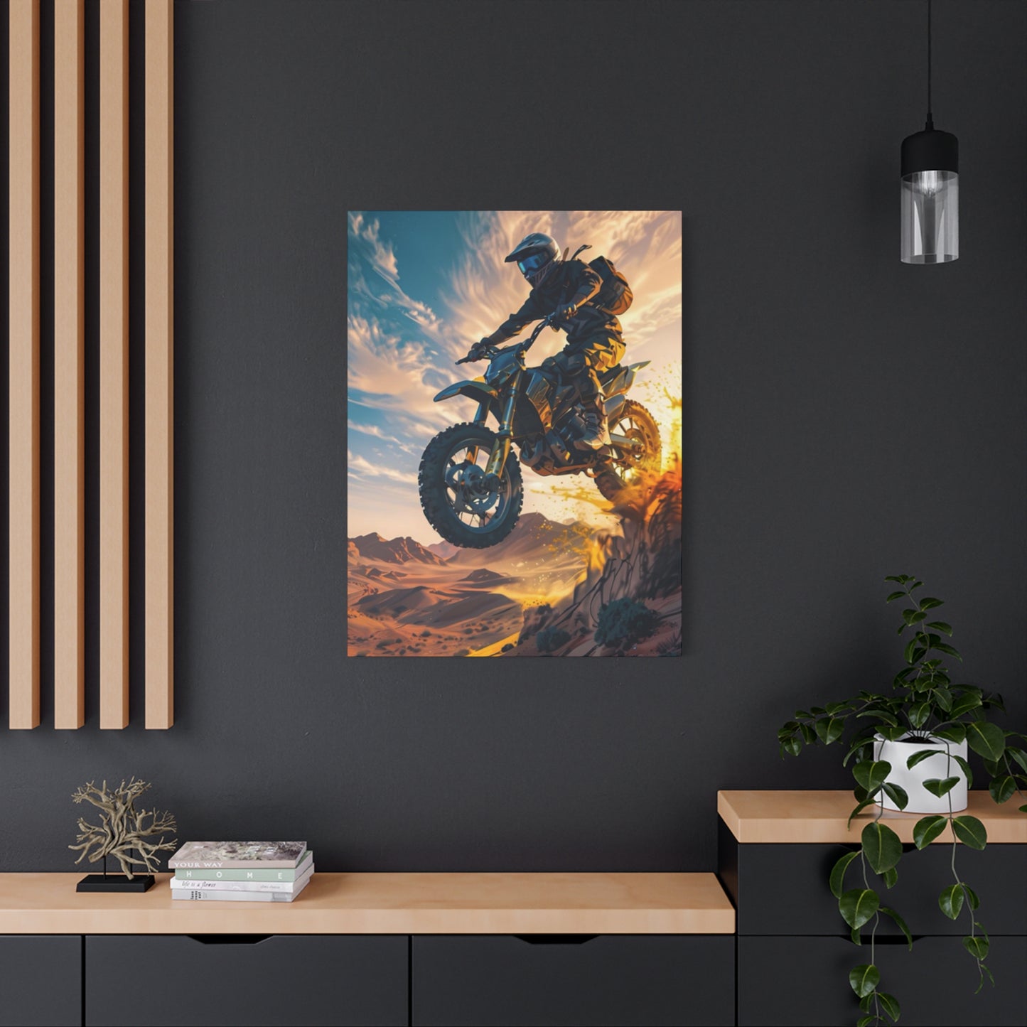 Bike Riding Motorcycle Wall Art & Canvas Prints