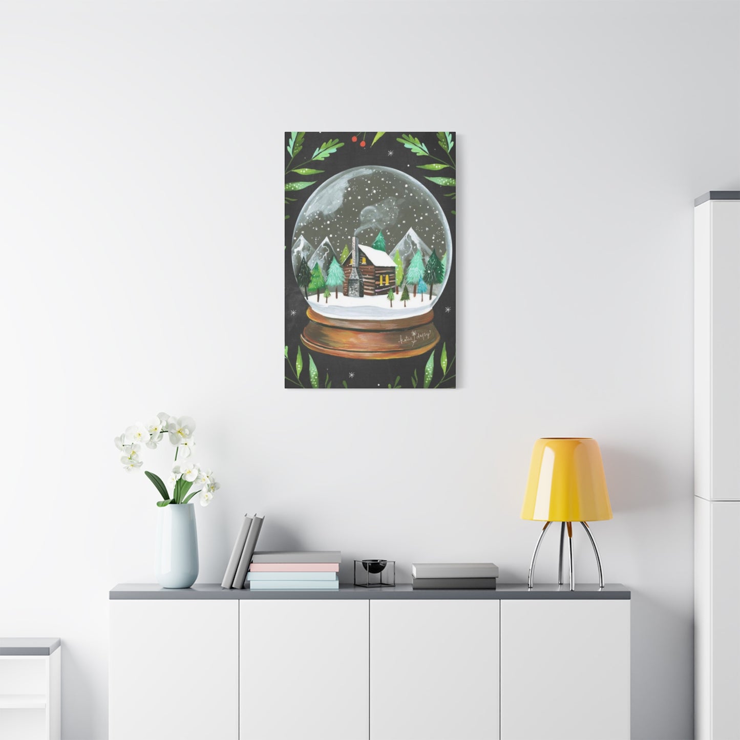 Snow Globe Painting Wall Art & Canvas Prints