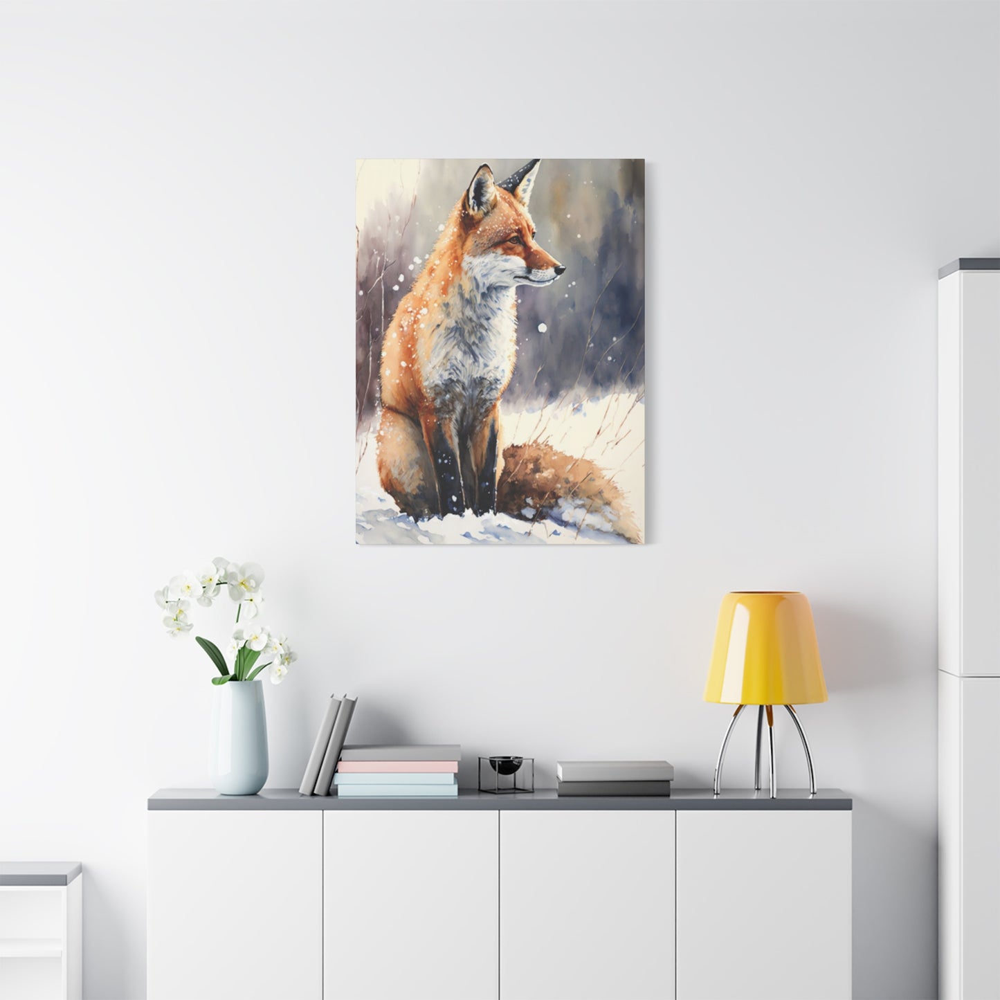 Snow Red Fox Wall Art & Canvas Prints