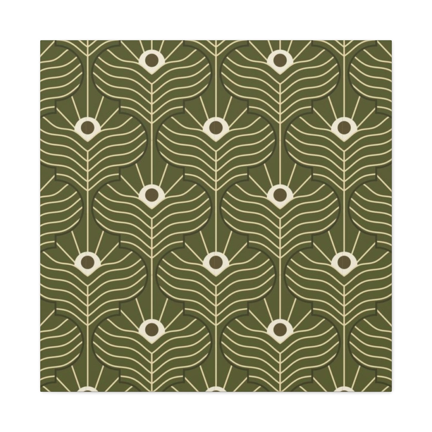 Green Pattern In Moroccan Wall Art & Canvas Prints