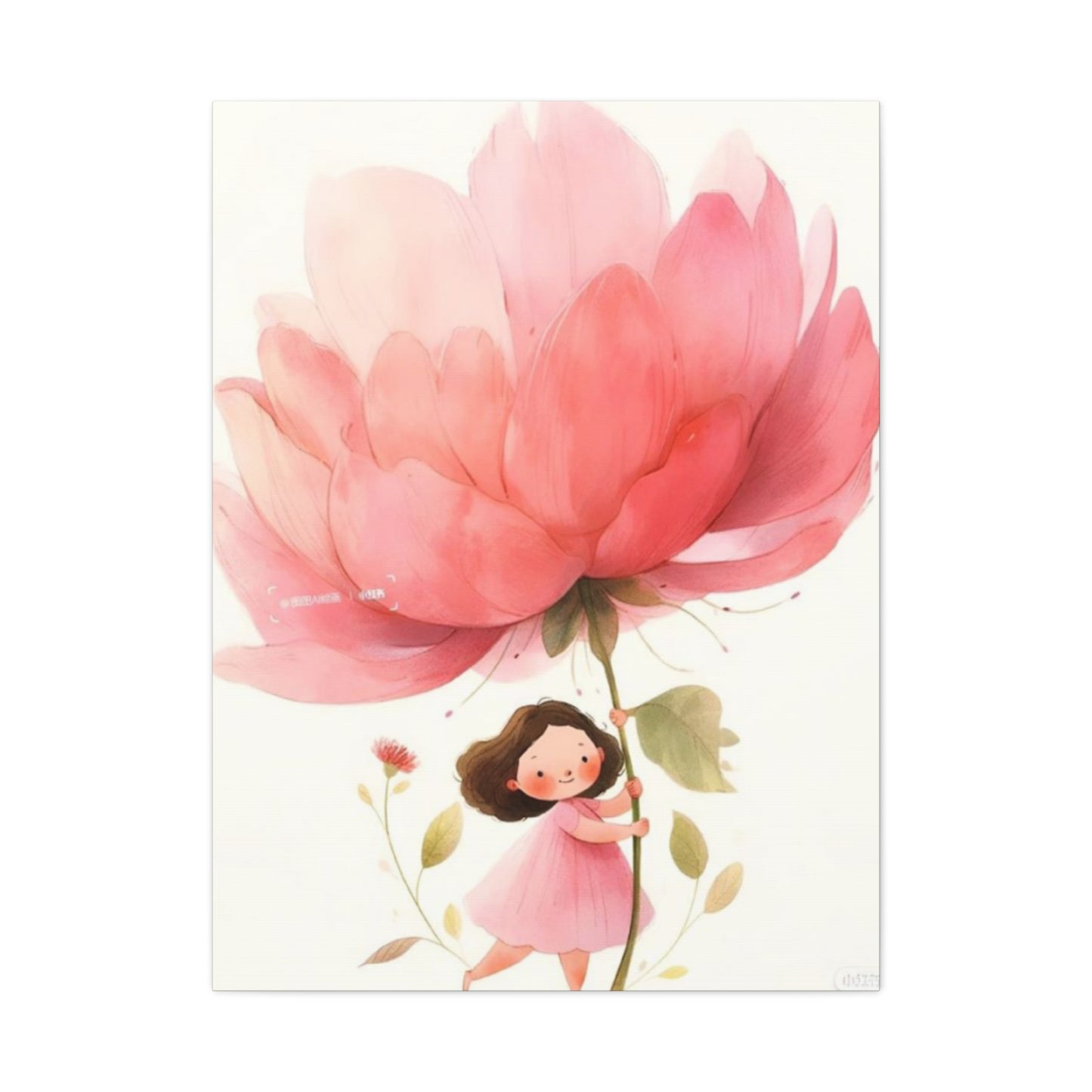 Girl with Flower Fairies Wall Art & Canvas Prints