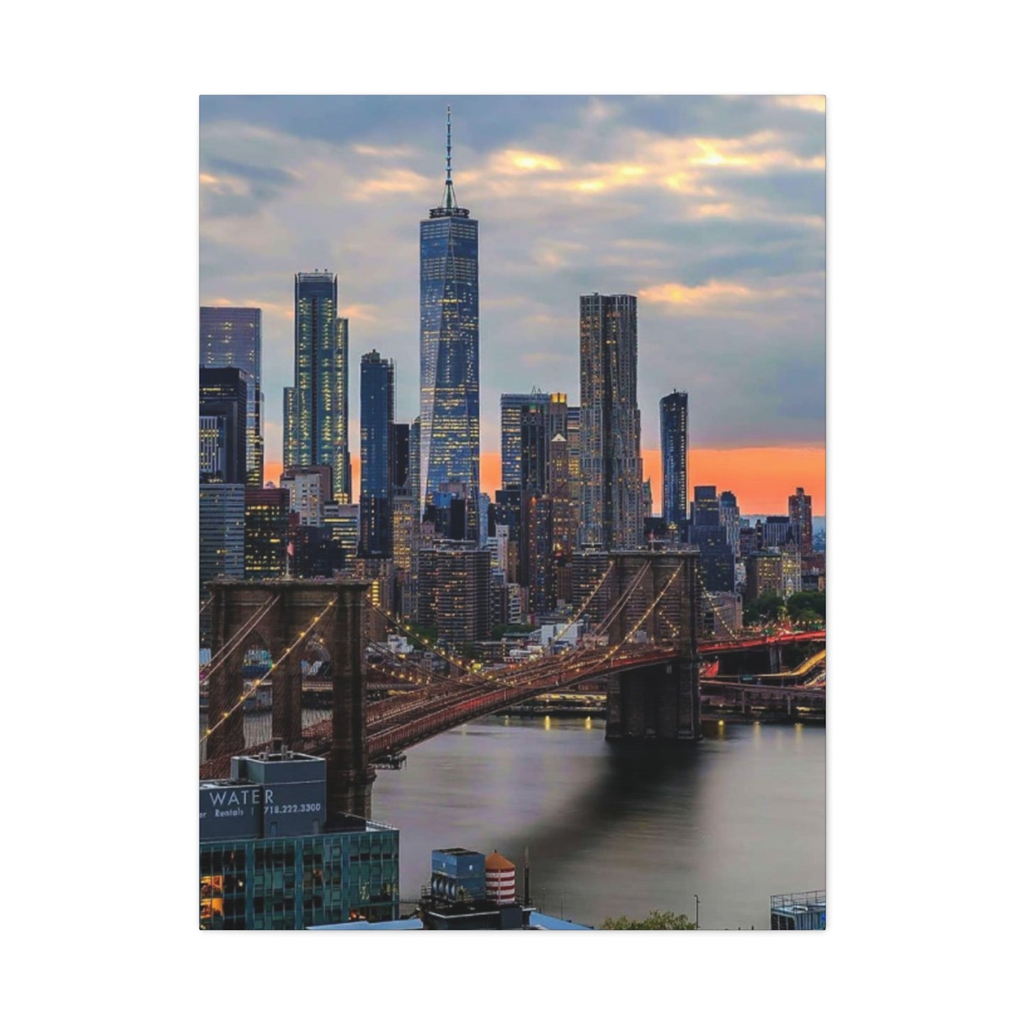 Cloudy NYC Skyline Wall Art & Canvas Prints