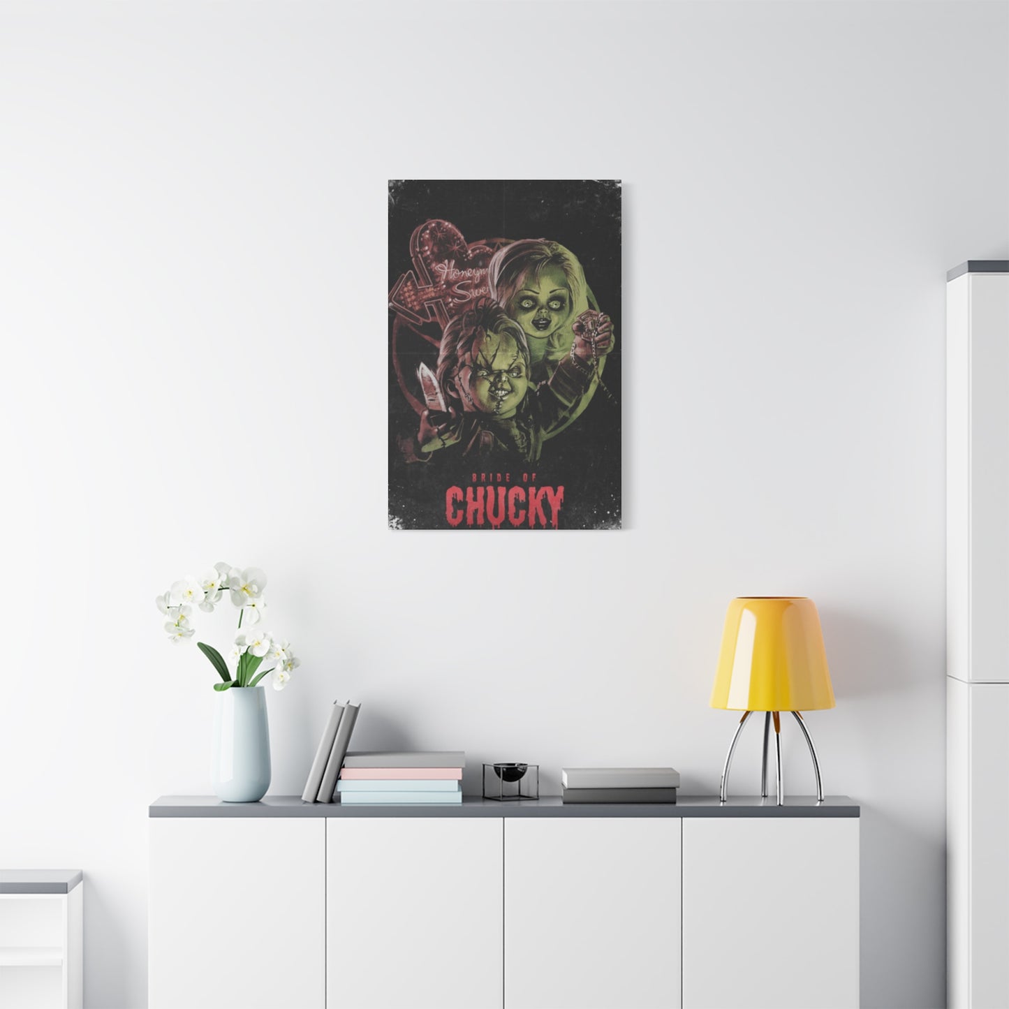 Bride of Chucky Horror Movie Poster Wall Art & Canvas Prints