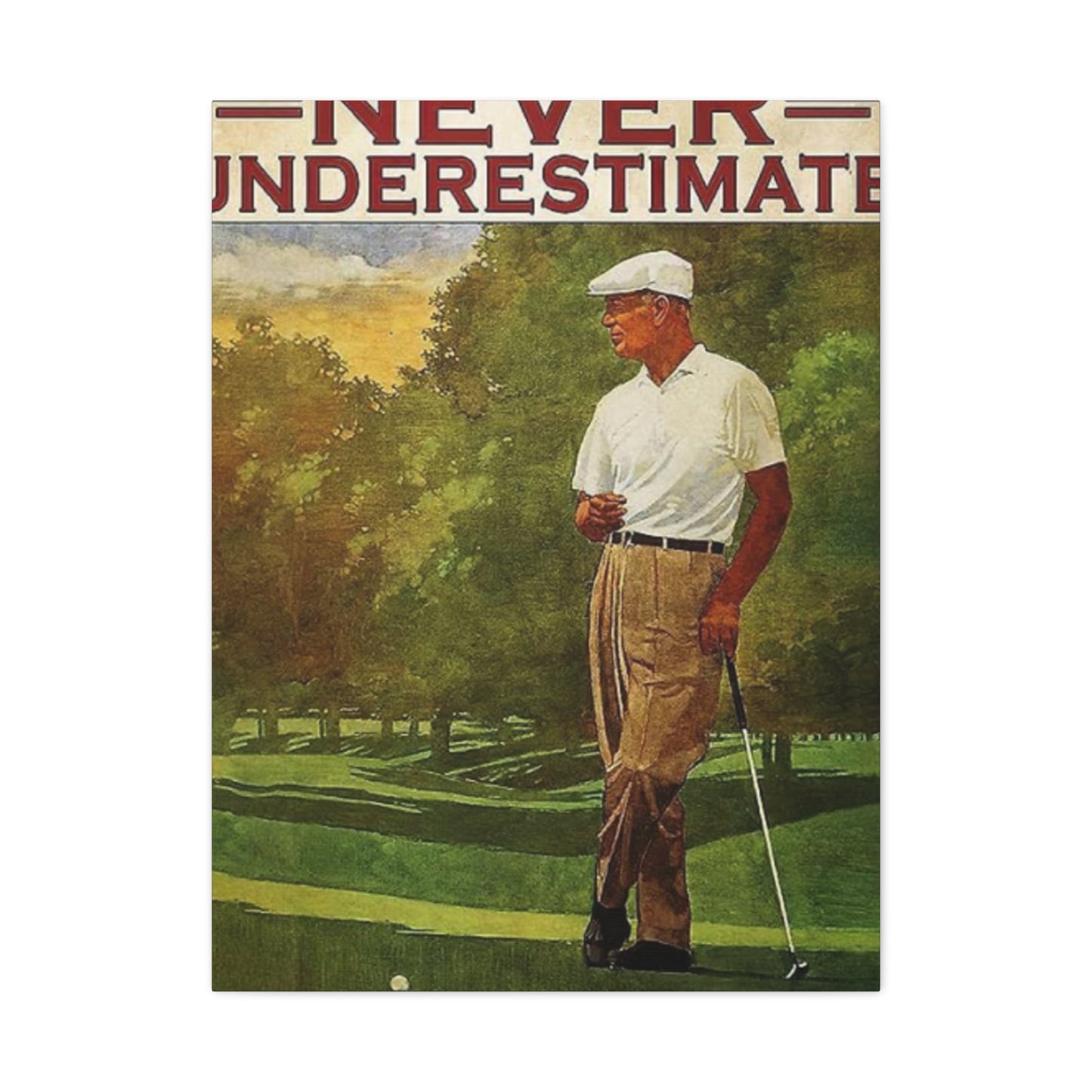 Golf Poster Man Cave Decor Wall Art & Canvas Prints