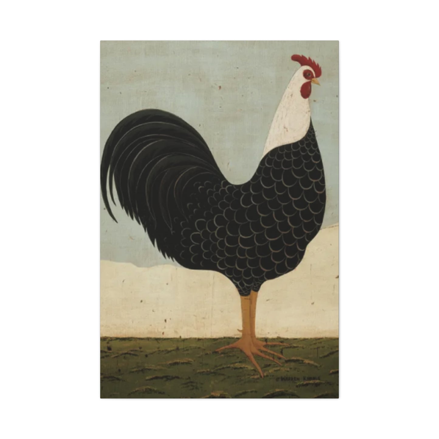 Black Chicken Kimble Warren Wall Art & Canvas Prints