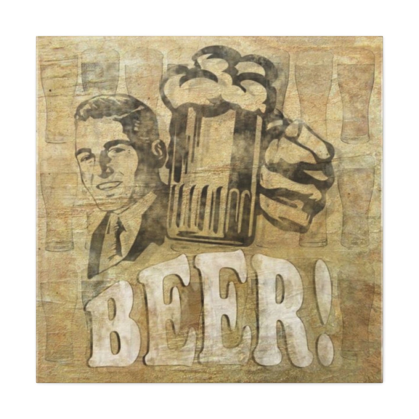 Beer Man Cave Decor Wall Art & Canvas Prints