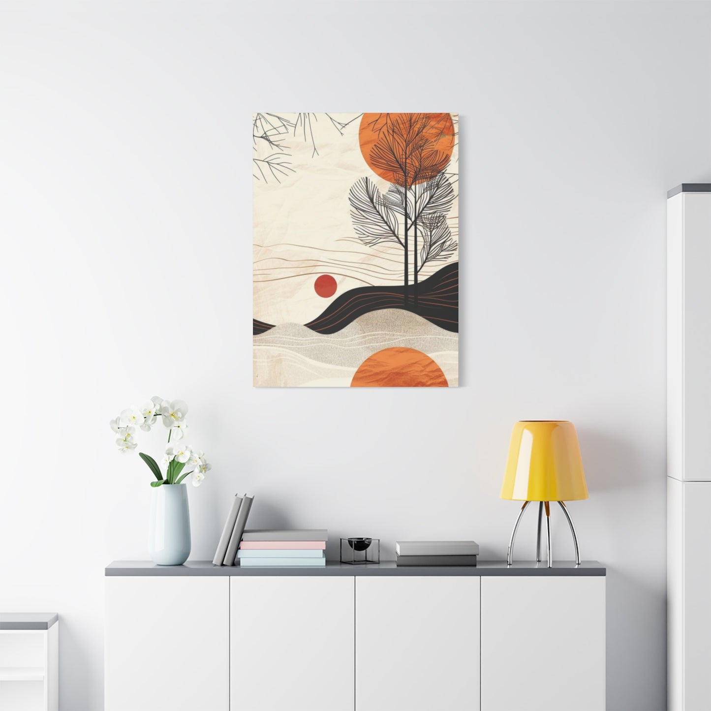 Minimalist Art Nouveau Landscape Modernism Wall Art & Canvas Prints