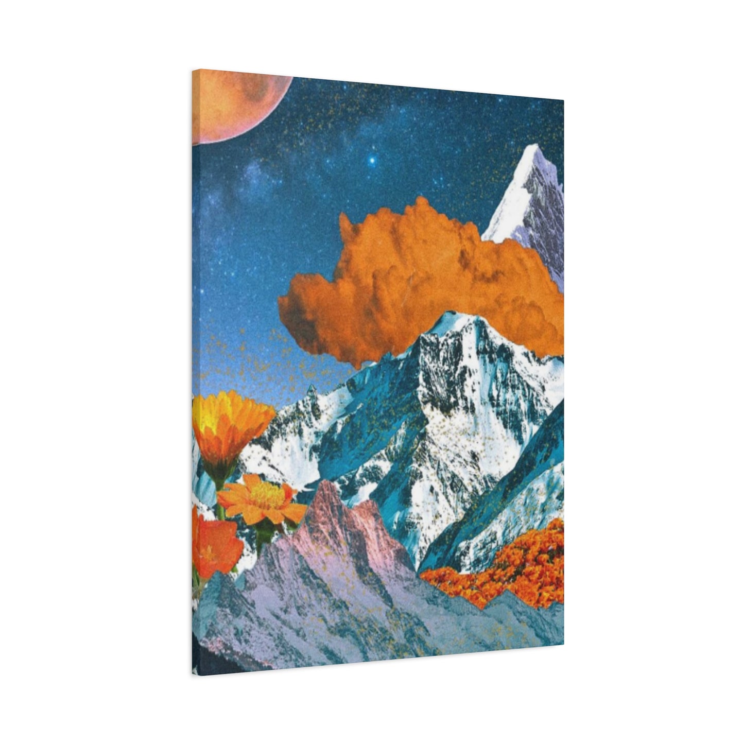 Golden Clouds In Mountain Modernism Wall Art & Canvas Prints