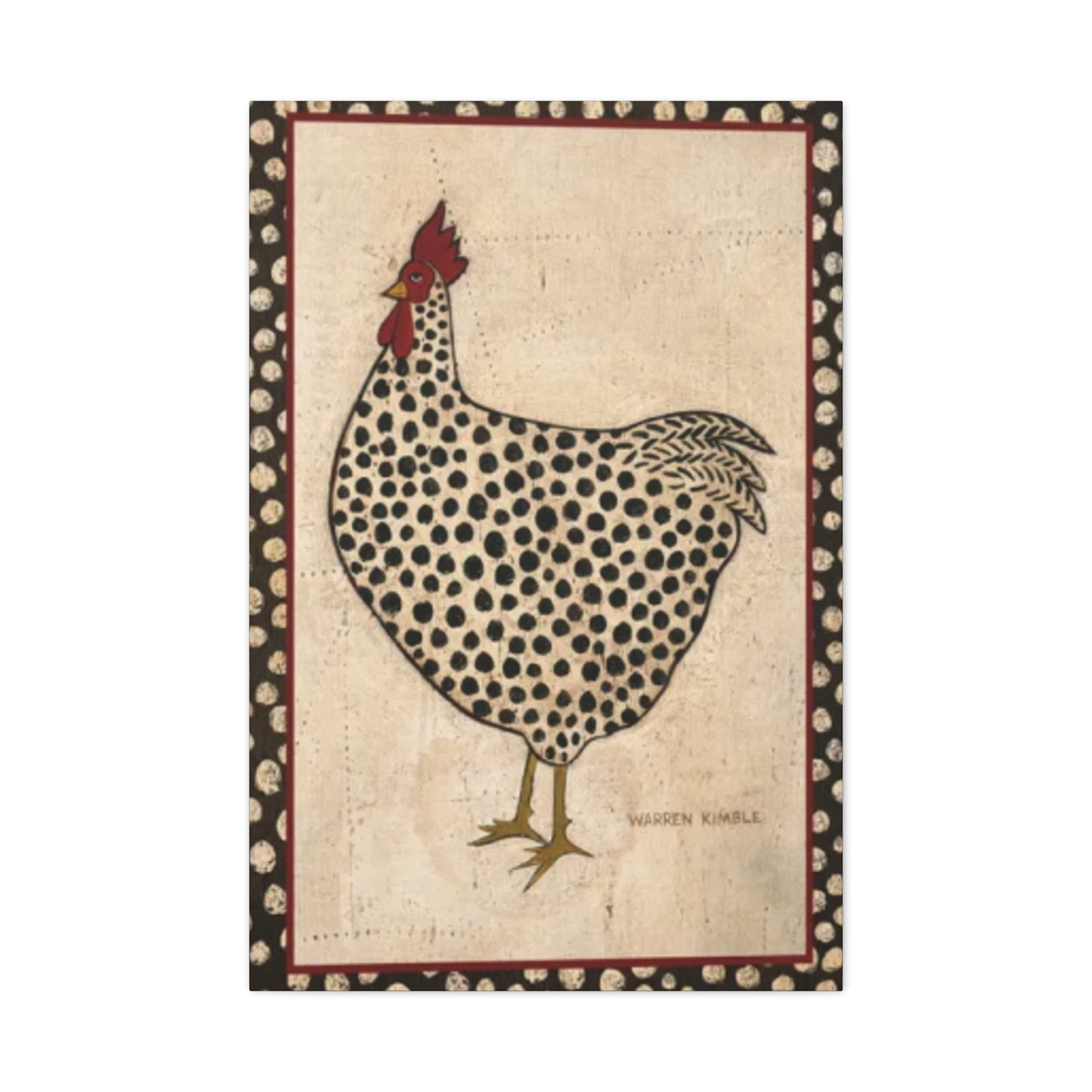 Chicken Drawing Kimble Warren Wall Art & Canvas Prints