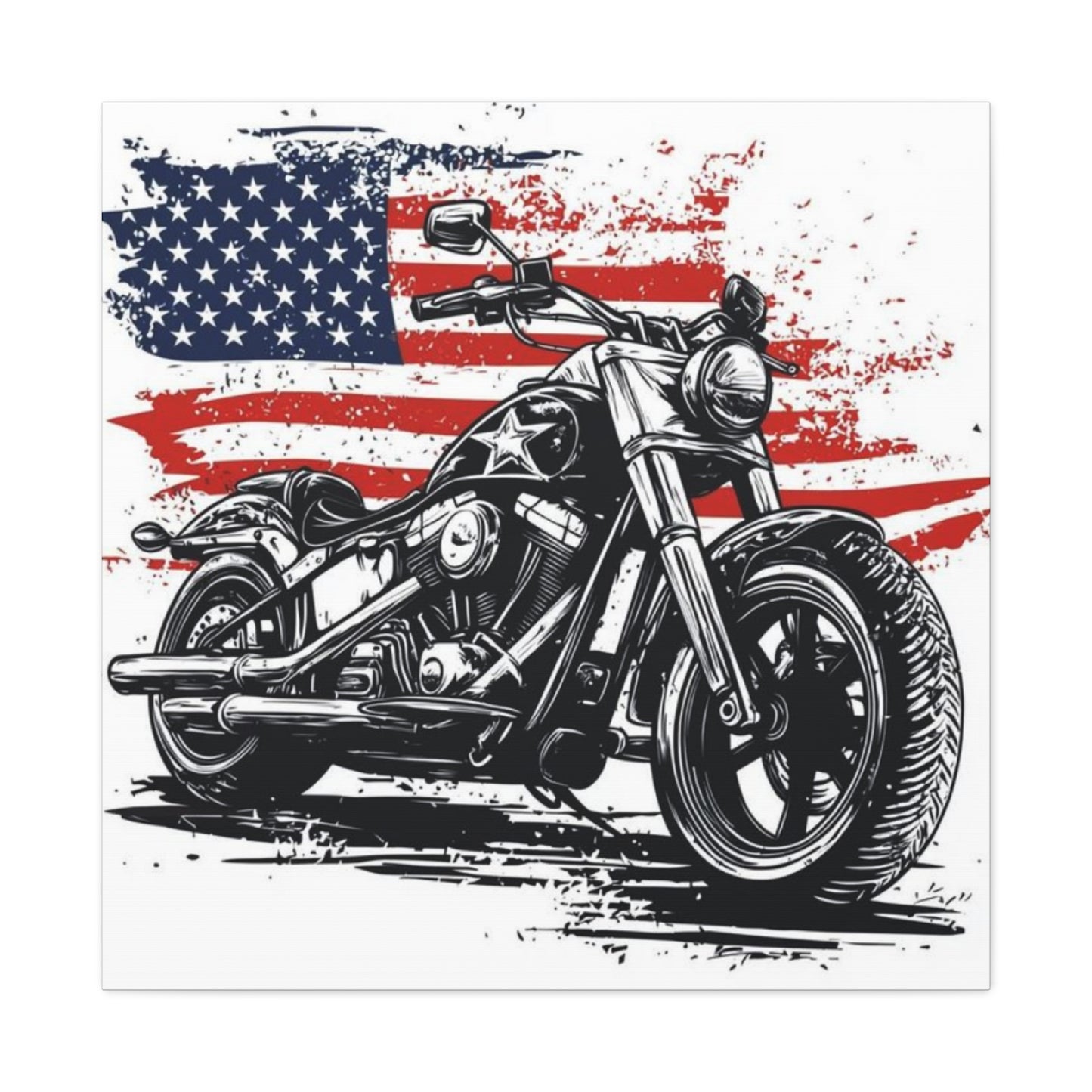 American Harley Davidson Poster Motorcycle Wall Art & Canvas Prints