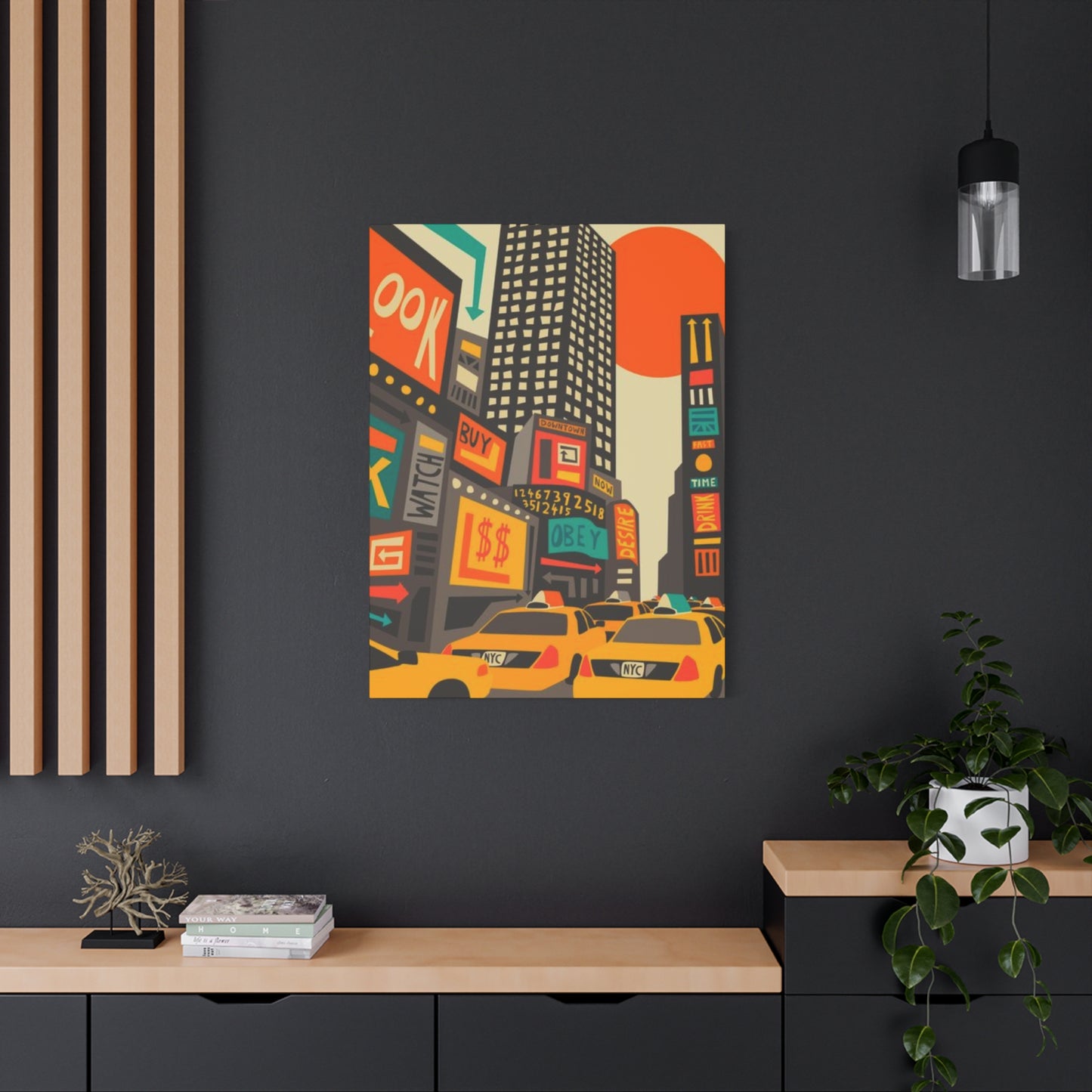 Yellow Taxi Painting New York City Wall Art & Canvas Prints