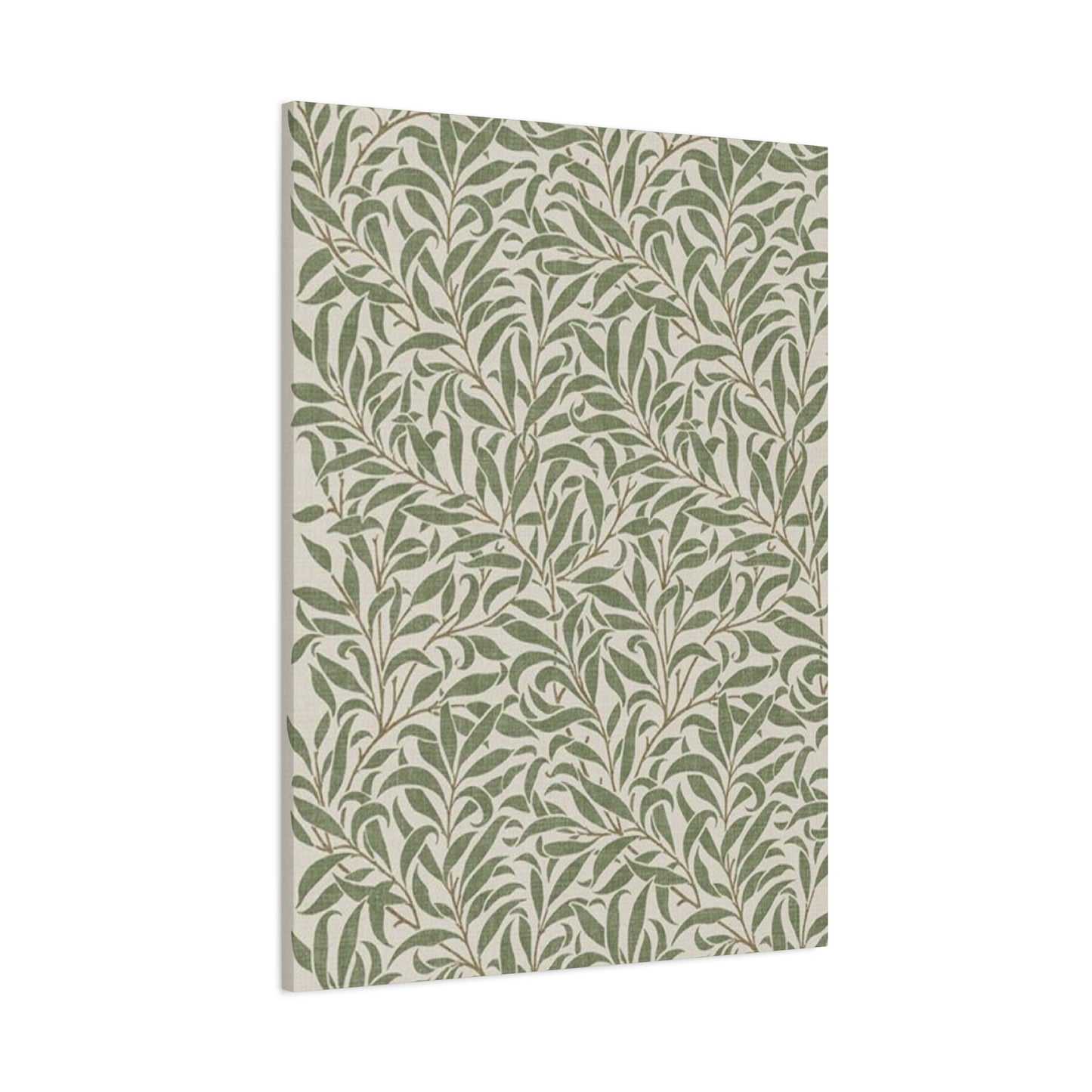 Olive Green Plant Pattern Poster Wall Art & Canvas Prints