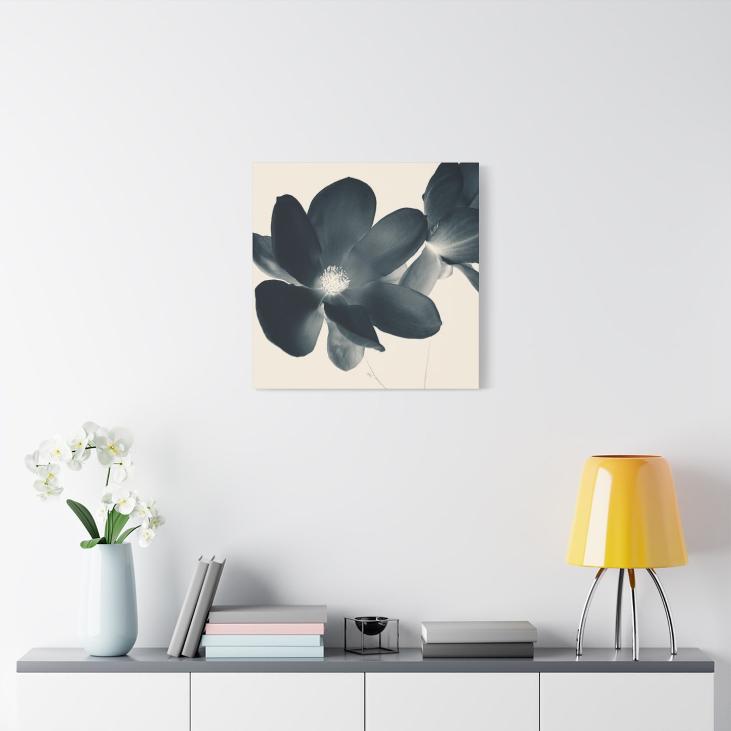 Black Magnolia Flower Wall Art & Canvas Prints