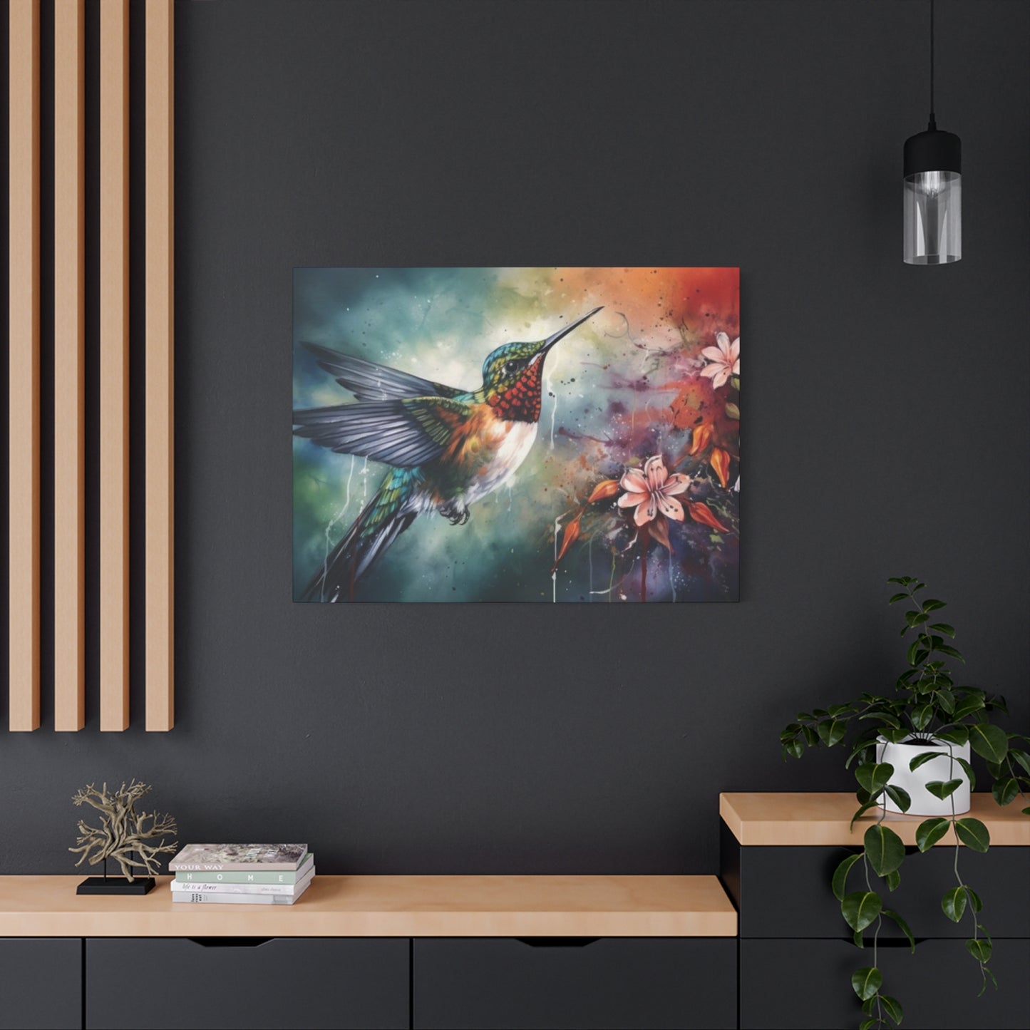 Beautiful Humming Bird Painting Wall Art & Canvas Prints