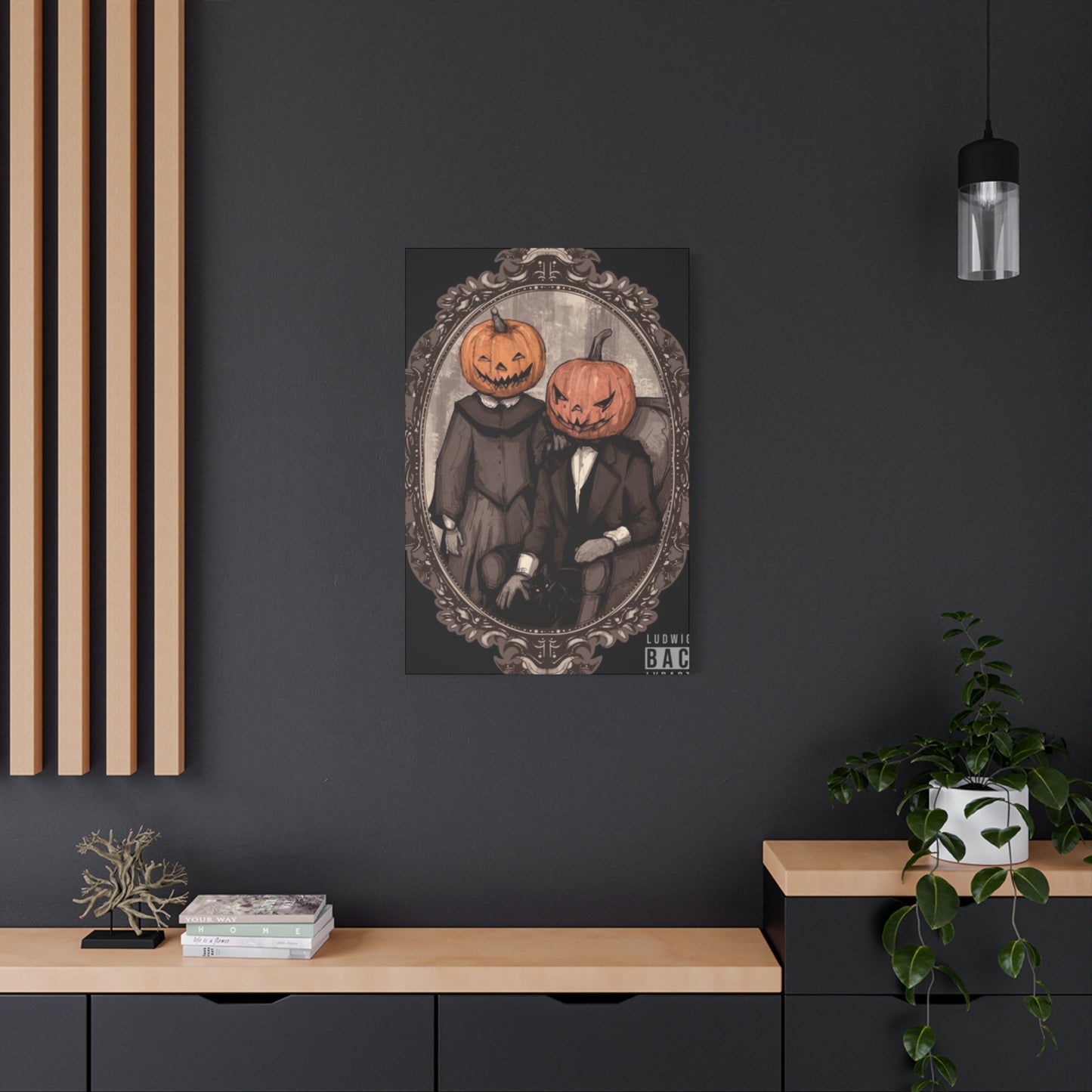 Halloween Couple Wall Art & Canvas Prints